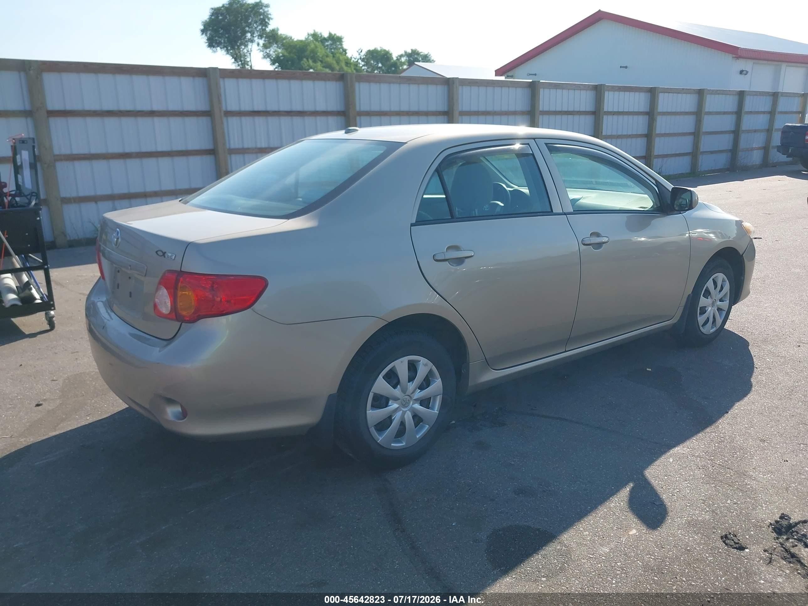 2010 Toyota Corolla Le Beige vin: 2T1BU4EEXAC387432