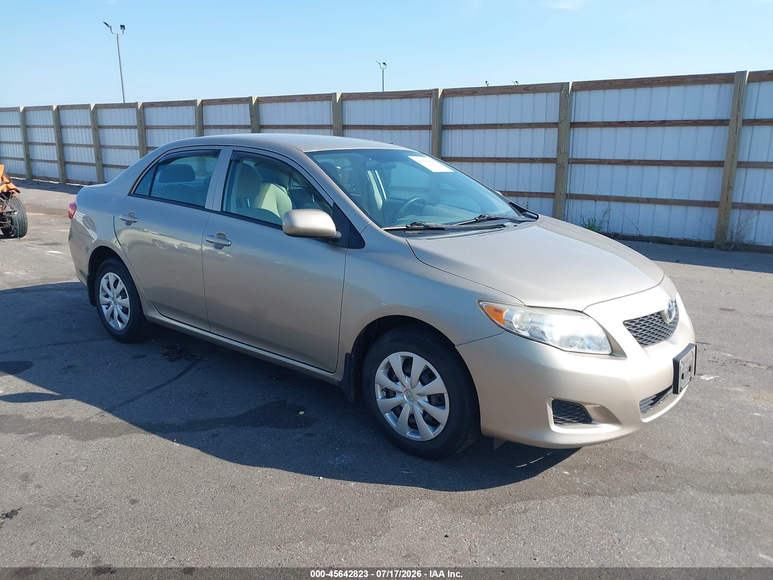 2010 Toyota Corolla Le Beige vin: 2T1BU4EEXAC387432
