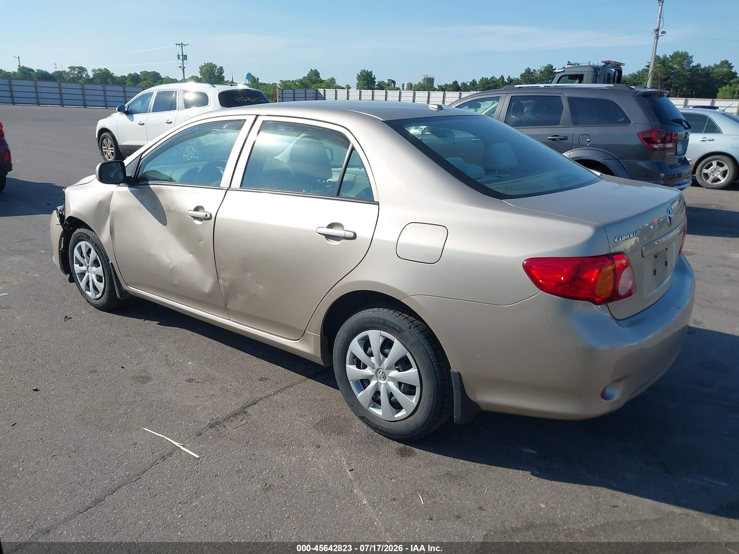 2010 Toyota Corolla Le Beige vin: 2T1BU4EEXAC387432