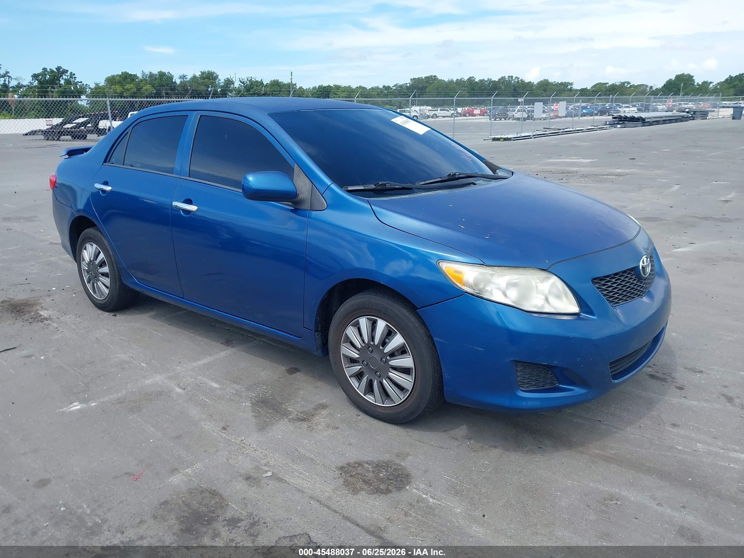 2010 Toyota Corolla Le Blue vin: 2T1BU4EEXAC392890