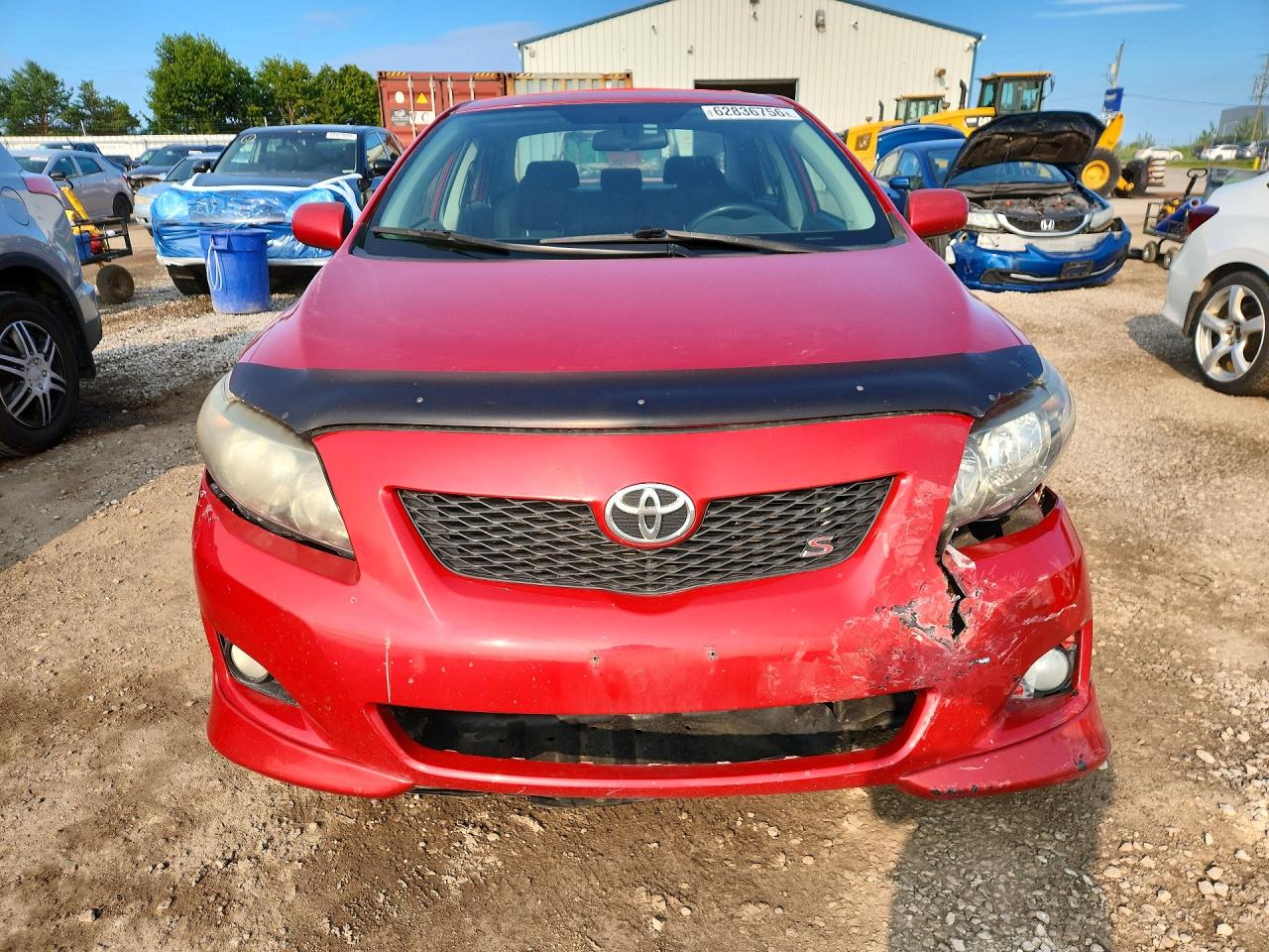 2010 Toyota Corolla Base Red vin: 2T1BU4EEXAC399094