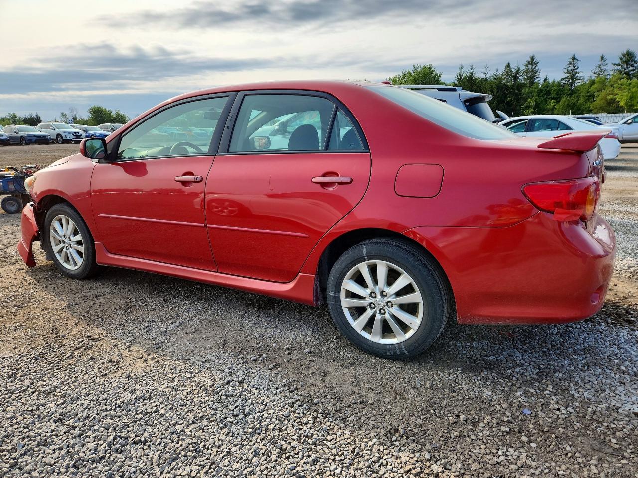 2010 Toyota Corolla Base Red vin: 2T1BU4EEXAC399094