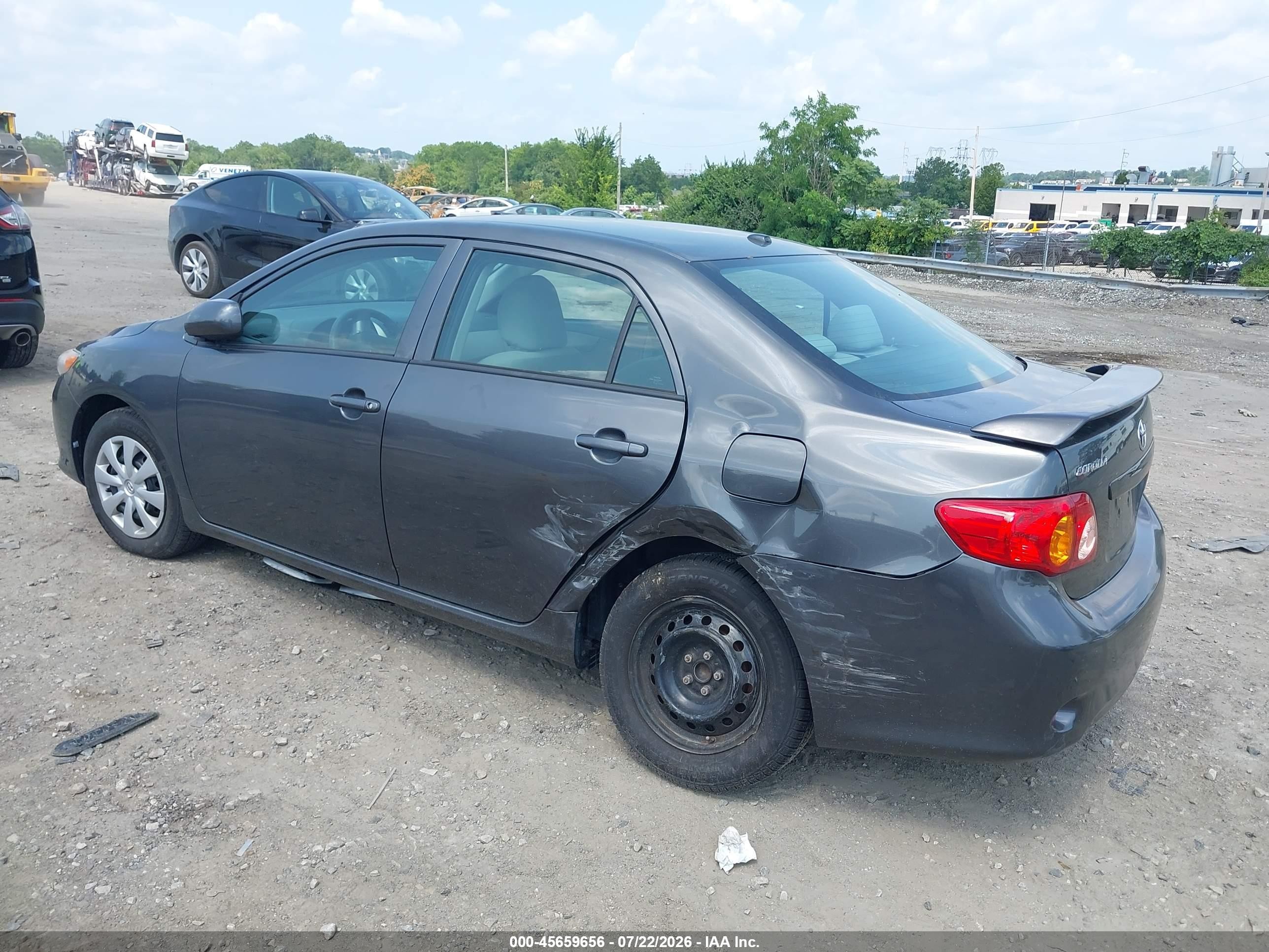 2010 Toyota Corolla Le Gray vin: 2T1BU4EEXAC410059