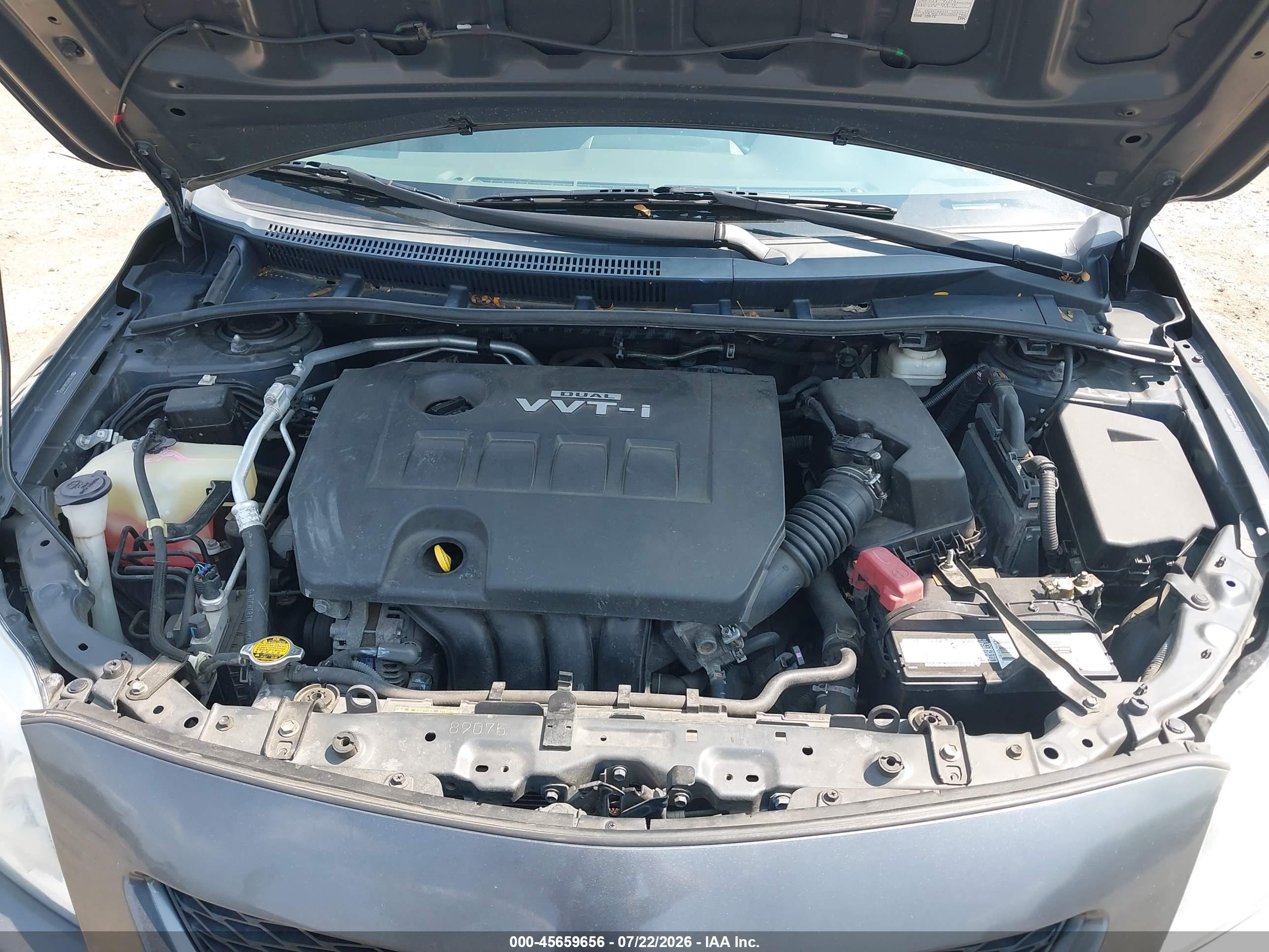 2010 Toyota Corolla Le Gray vin: 2T1BU4EEXAC410059