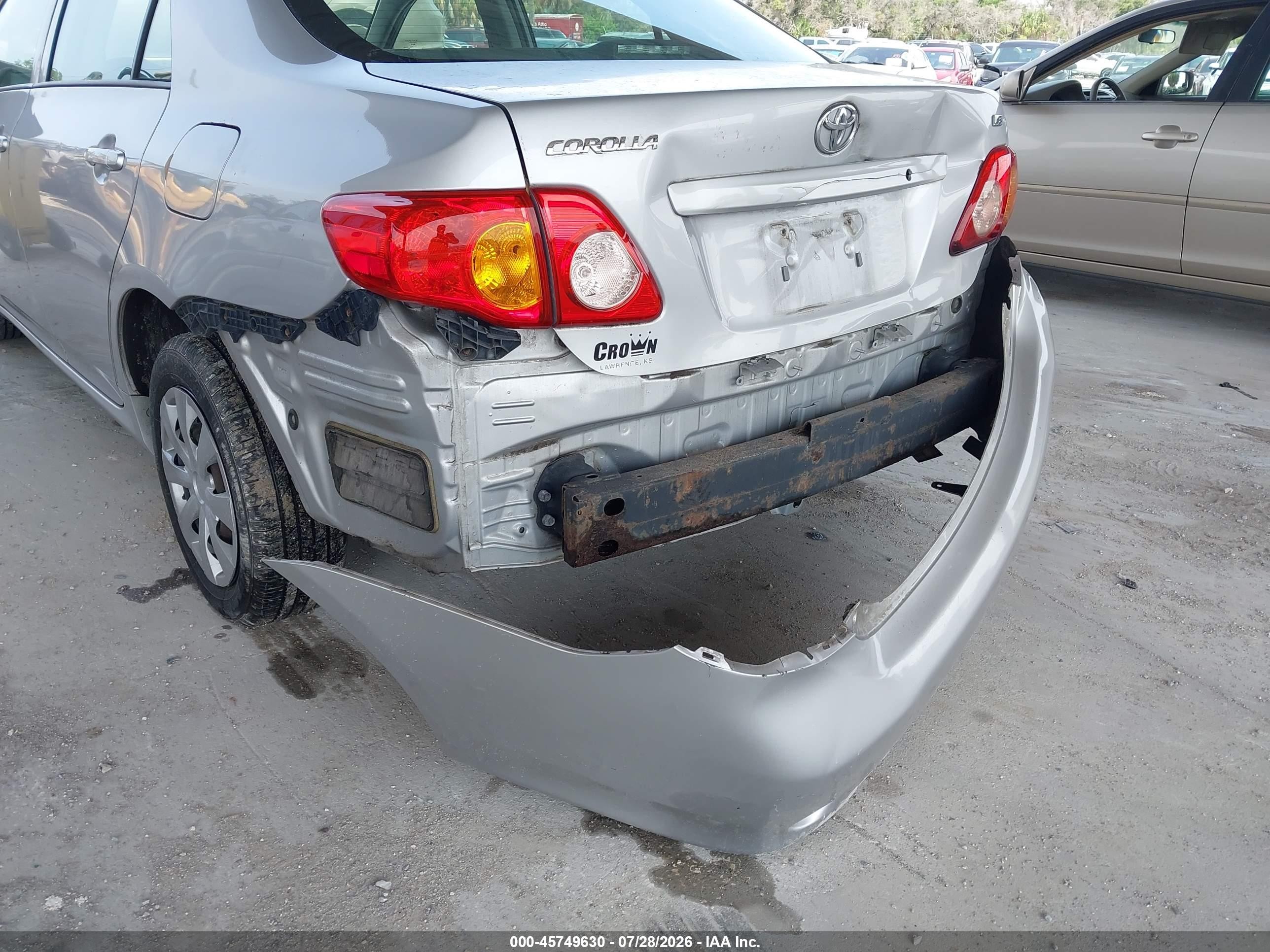 2010 Toyota Corolla Le Silver vin: 2T1BU4EEXAC420882
