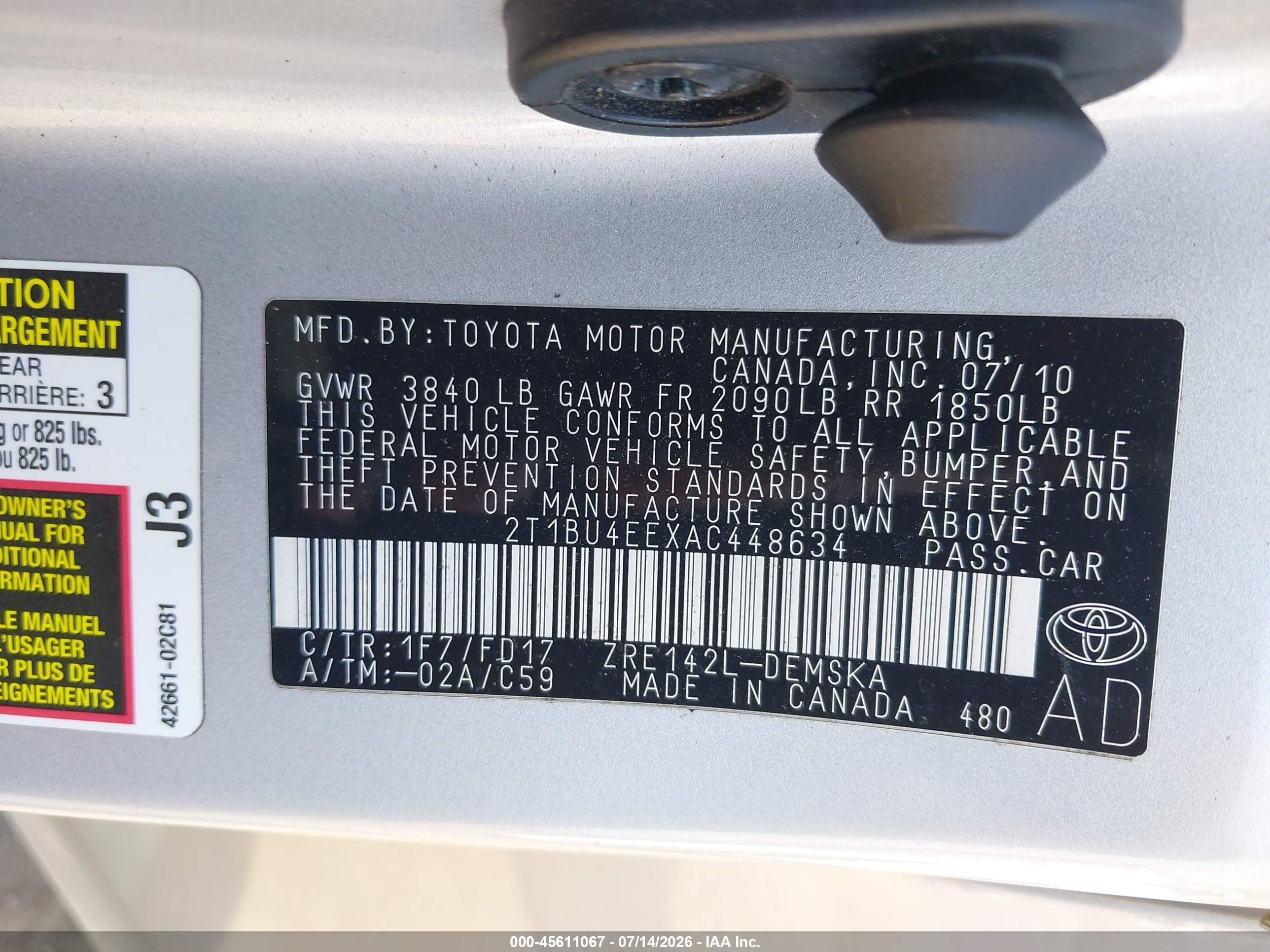 2010 Toyota Corolla S Серебряный vin: 2T1BU4EEXAC448634