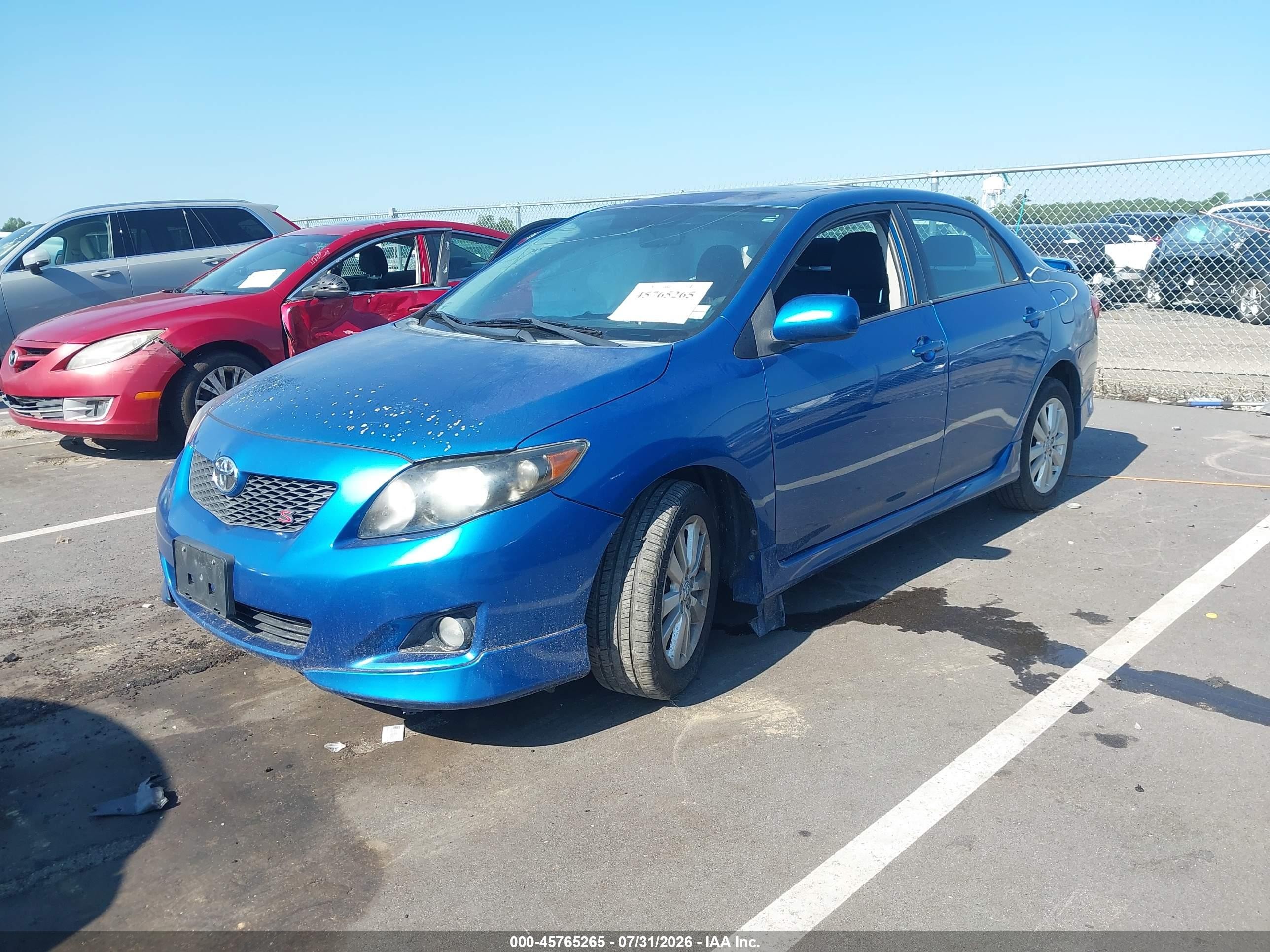 2010 Toyota Corolla S Blue vin: 2T1BU4EEXAC469032