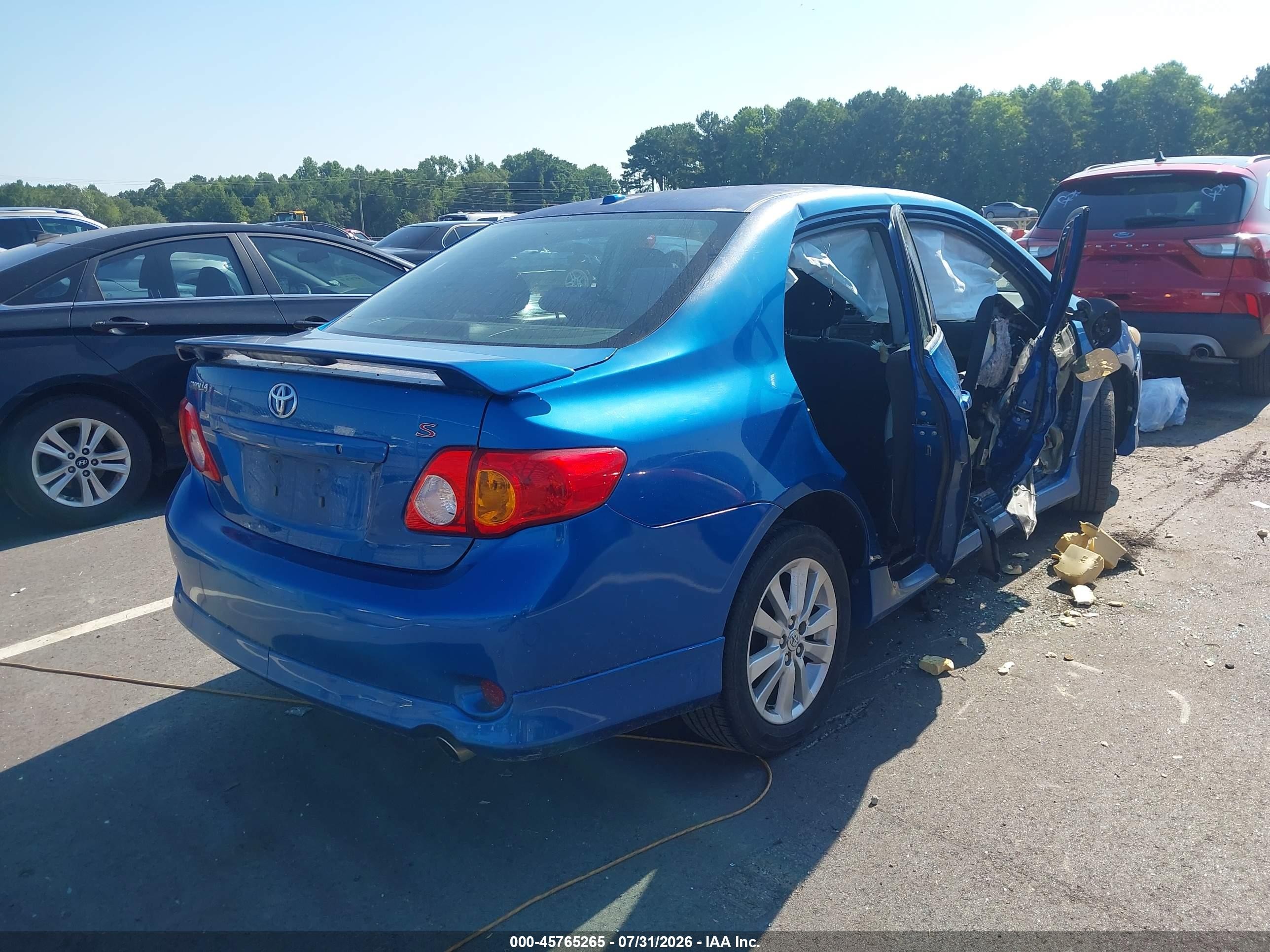 2010 Toyota Corolla S Blue vin: 2T1BU4EEXAC469032