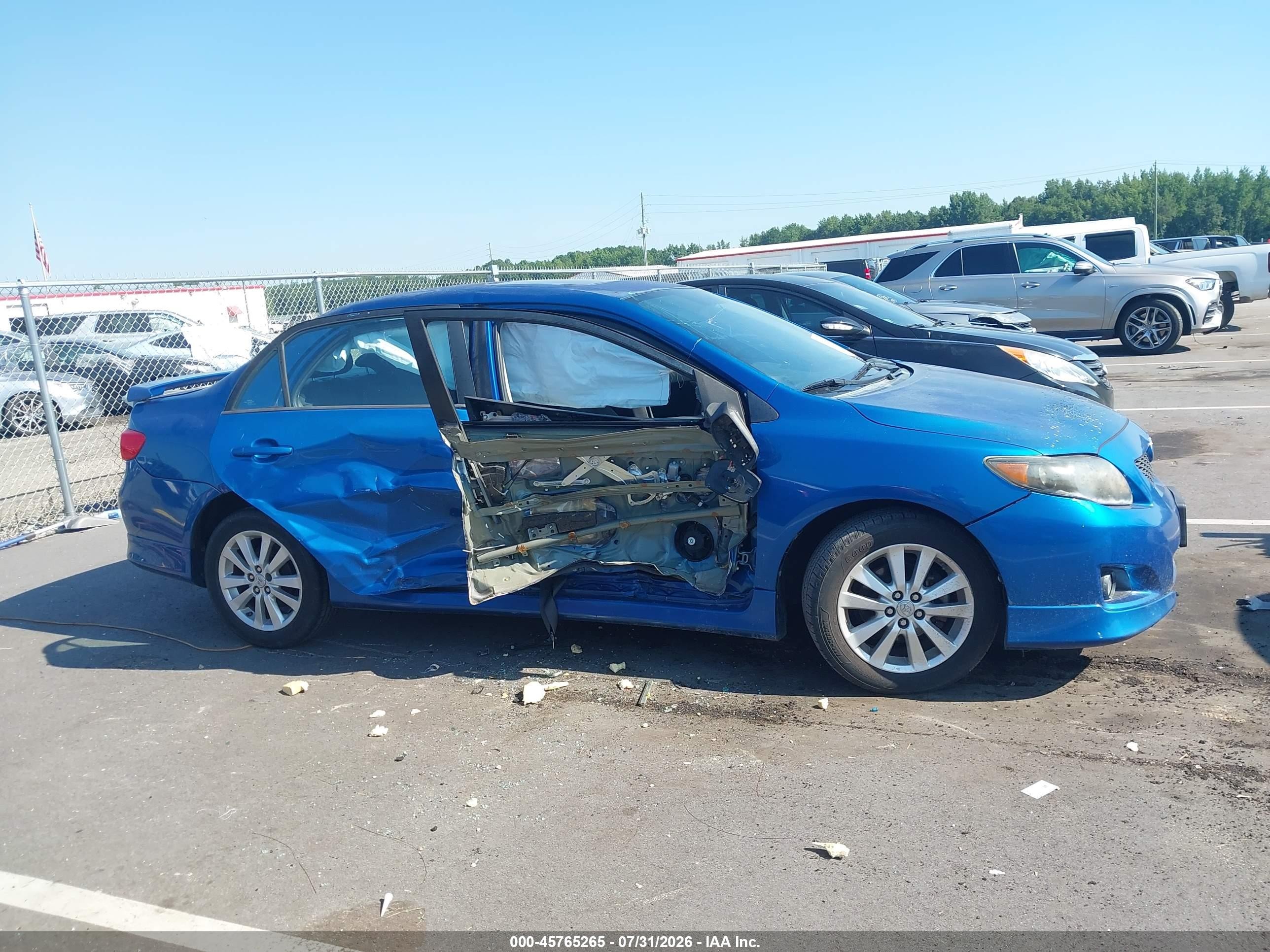 2010 Toyota Corolla S Blue vin: 2T1BU4EEXAC469032