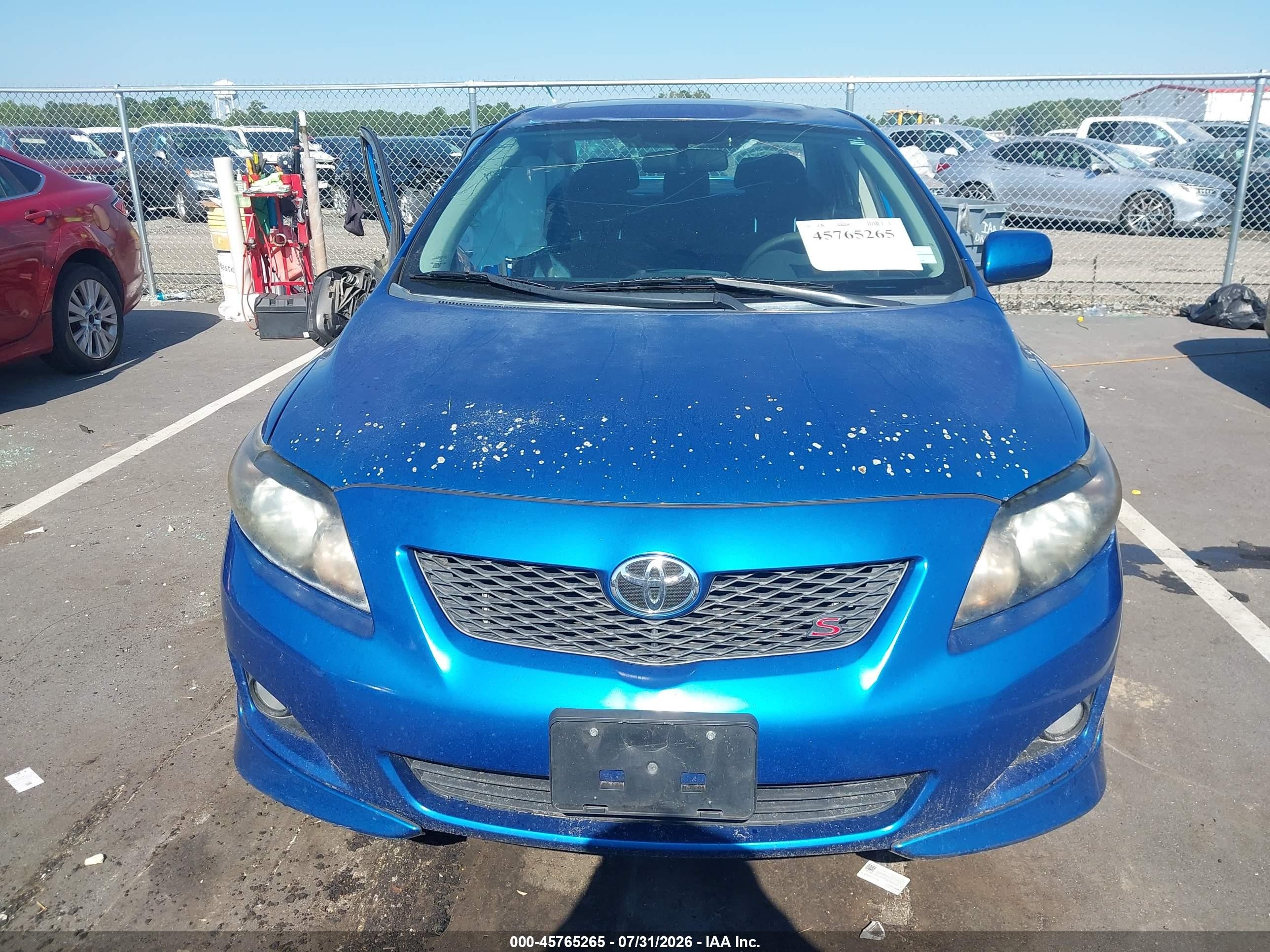 2010 Toyota Corolla S Blue vin: 2T1BU4EEXAC469032