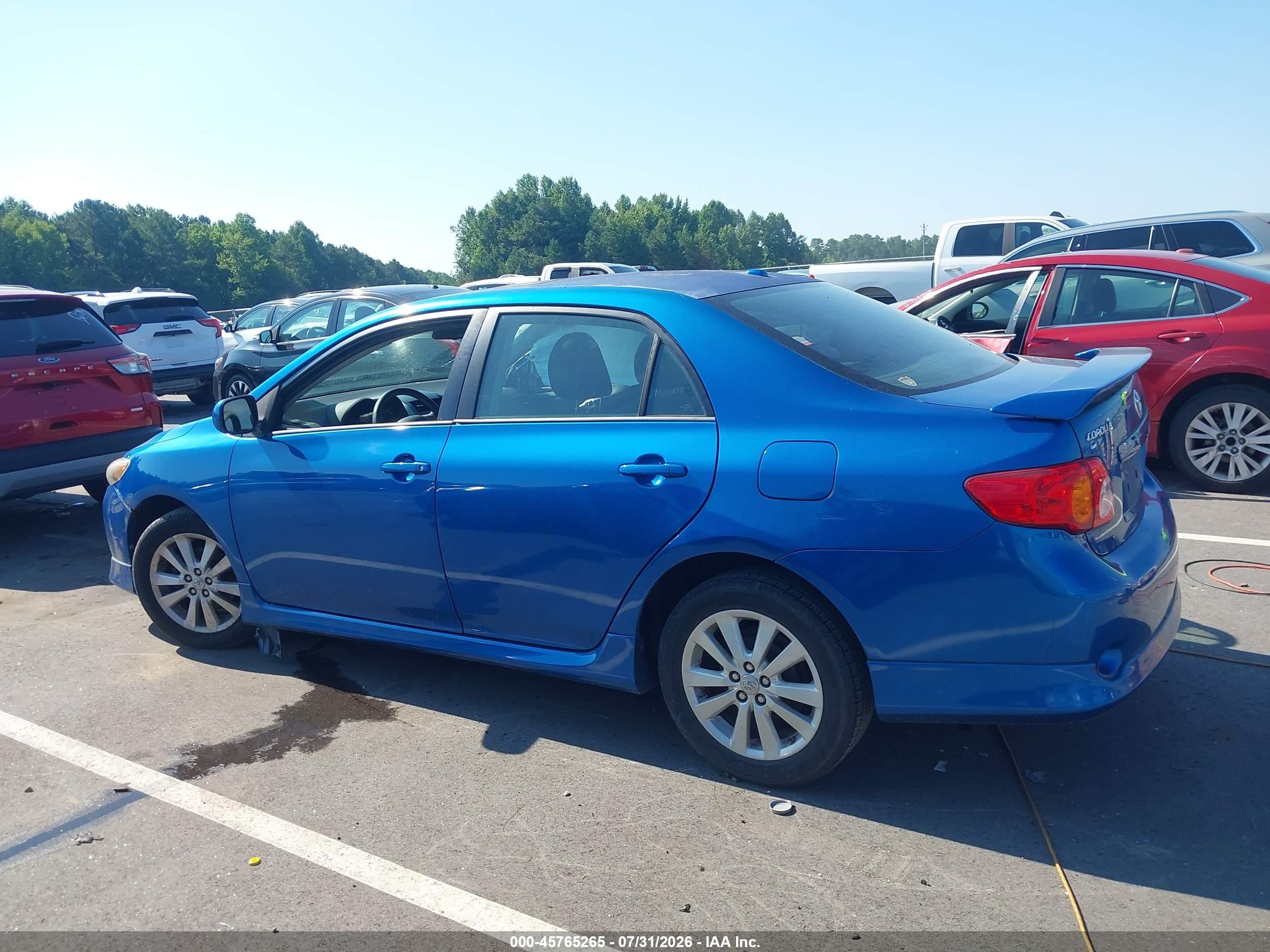 2010 Toyota Corolla S Blue vin: 2T1BU4EEXAC469032