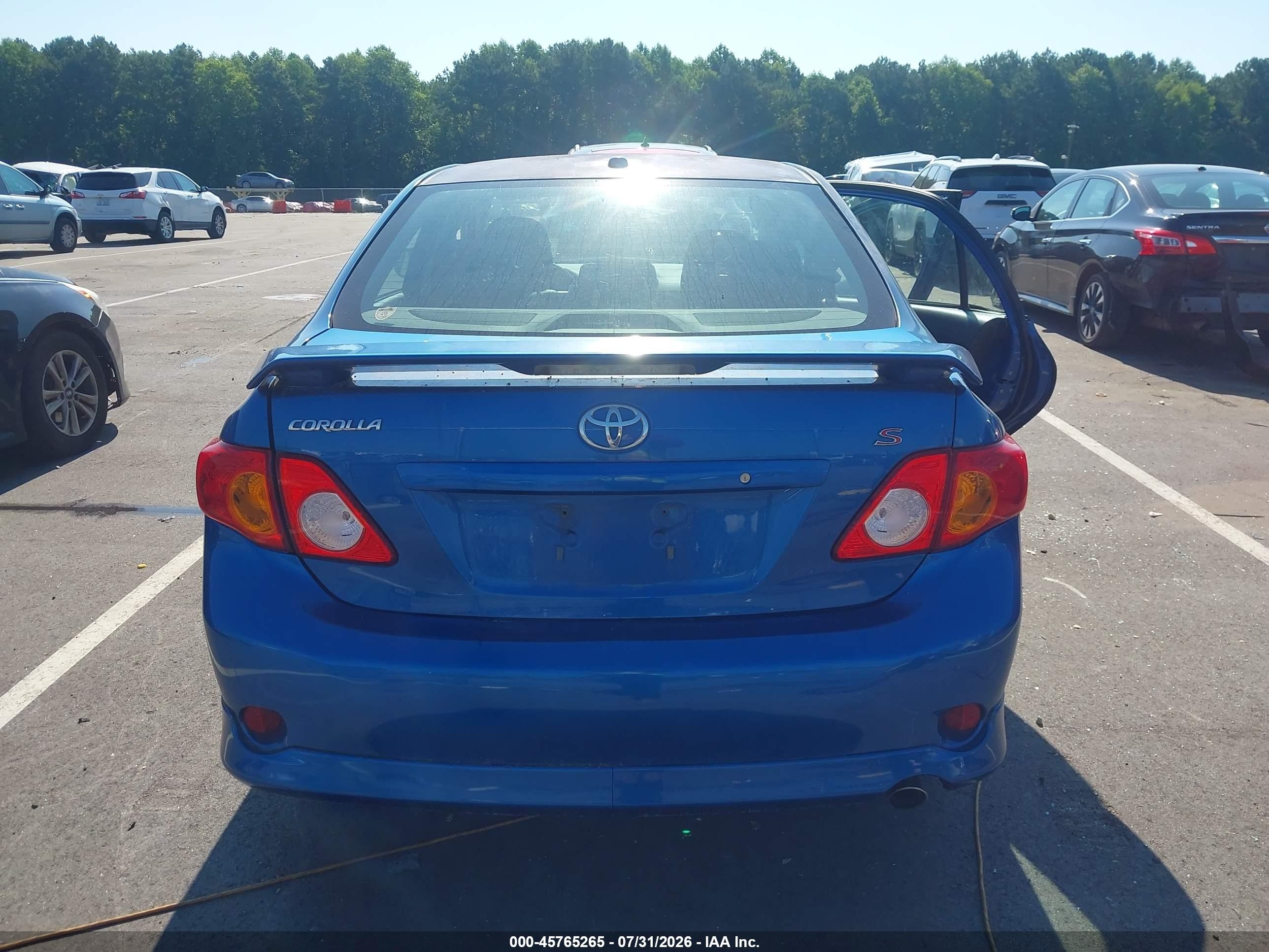2010 Toyota Corolla S Blue vin: 2T1BU4EEXAC469032
