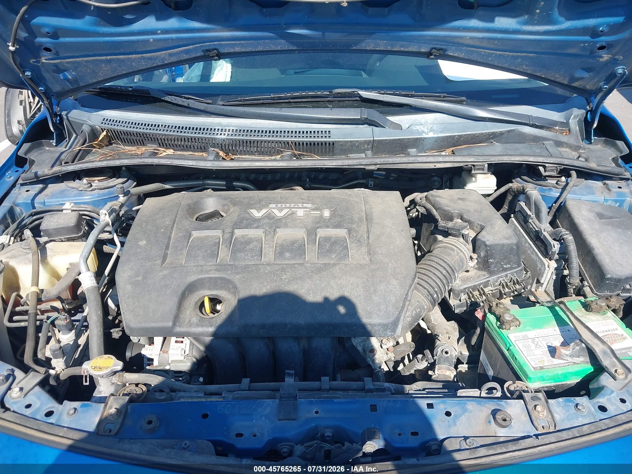 2010 Toyota Corolla S Blue vin: 2T1BU4EEXAC469032