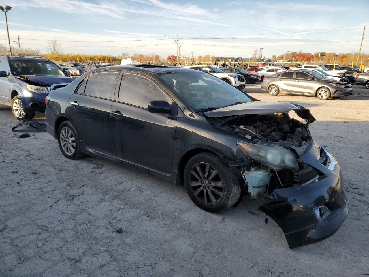 2010 Toyota Corolla Base Black vin: 2T1BU4EEXAC501221