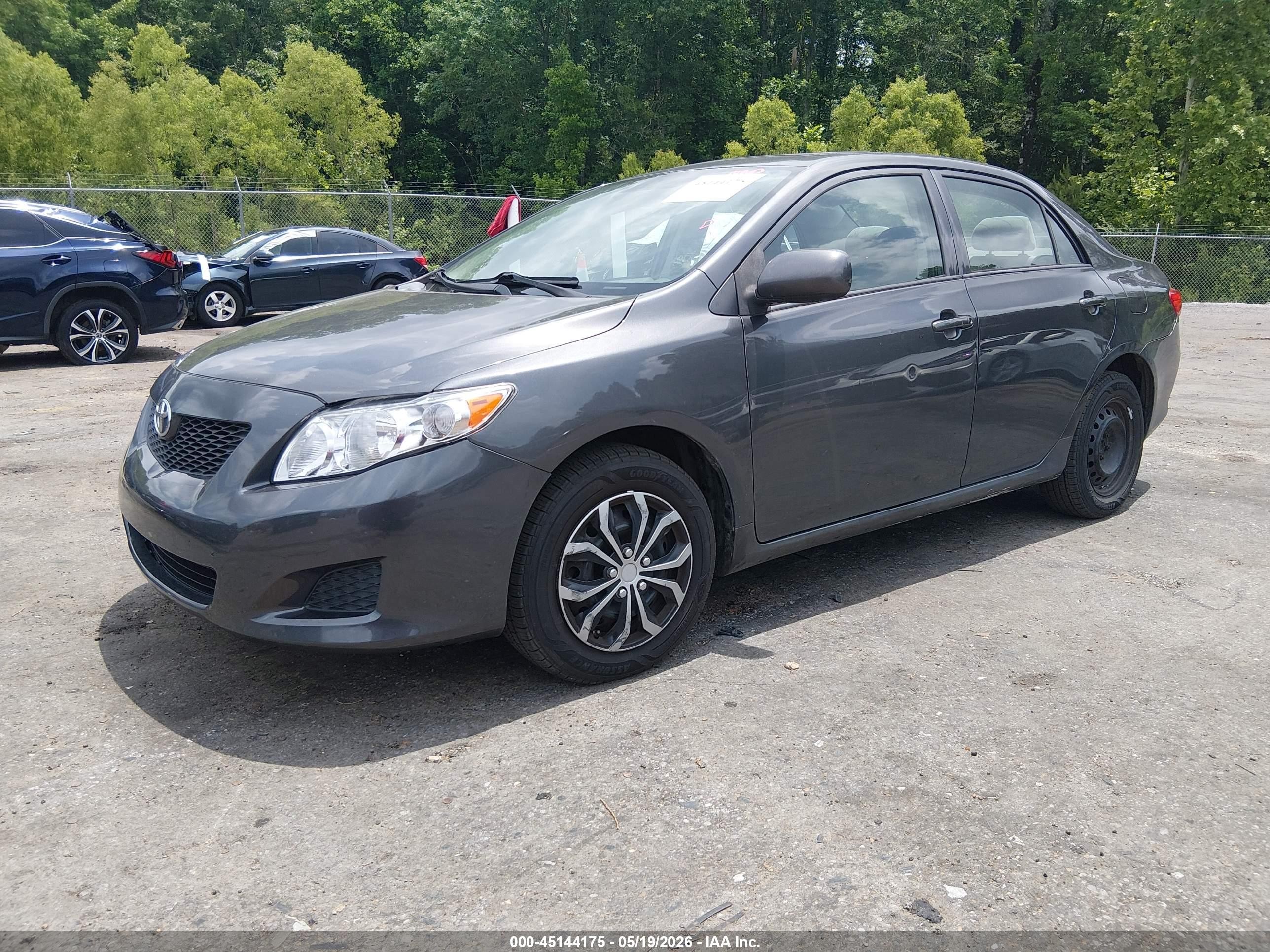 2010 Toyota Corolla Le Gray vin: 2T1BU4EEXAC513238