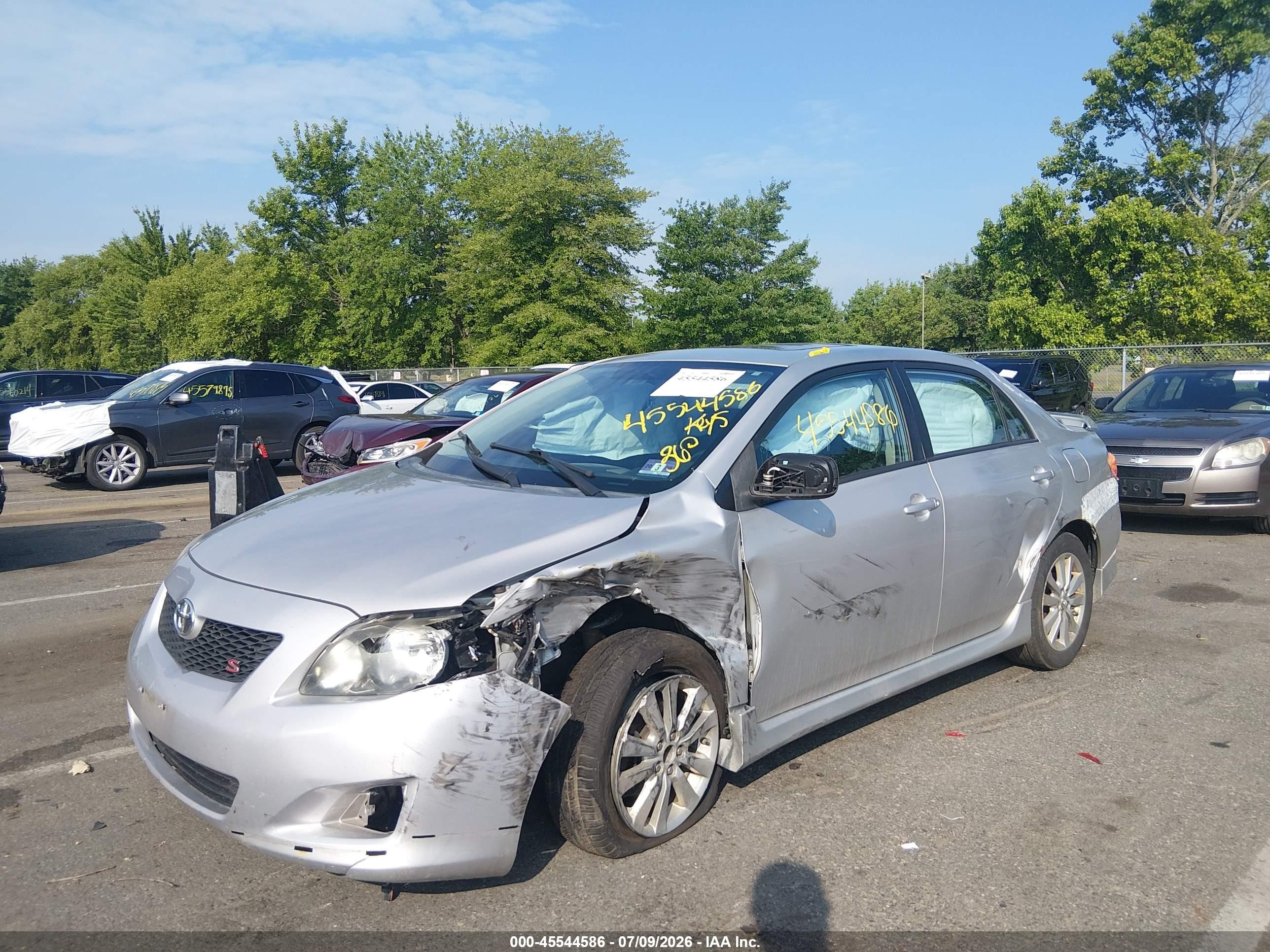 2010 Toyota Corolla S Gray vin: 2T1BU4EEXAC524837