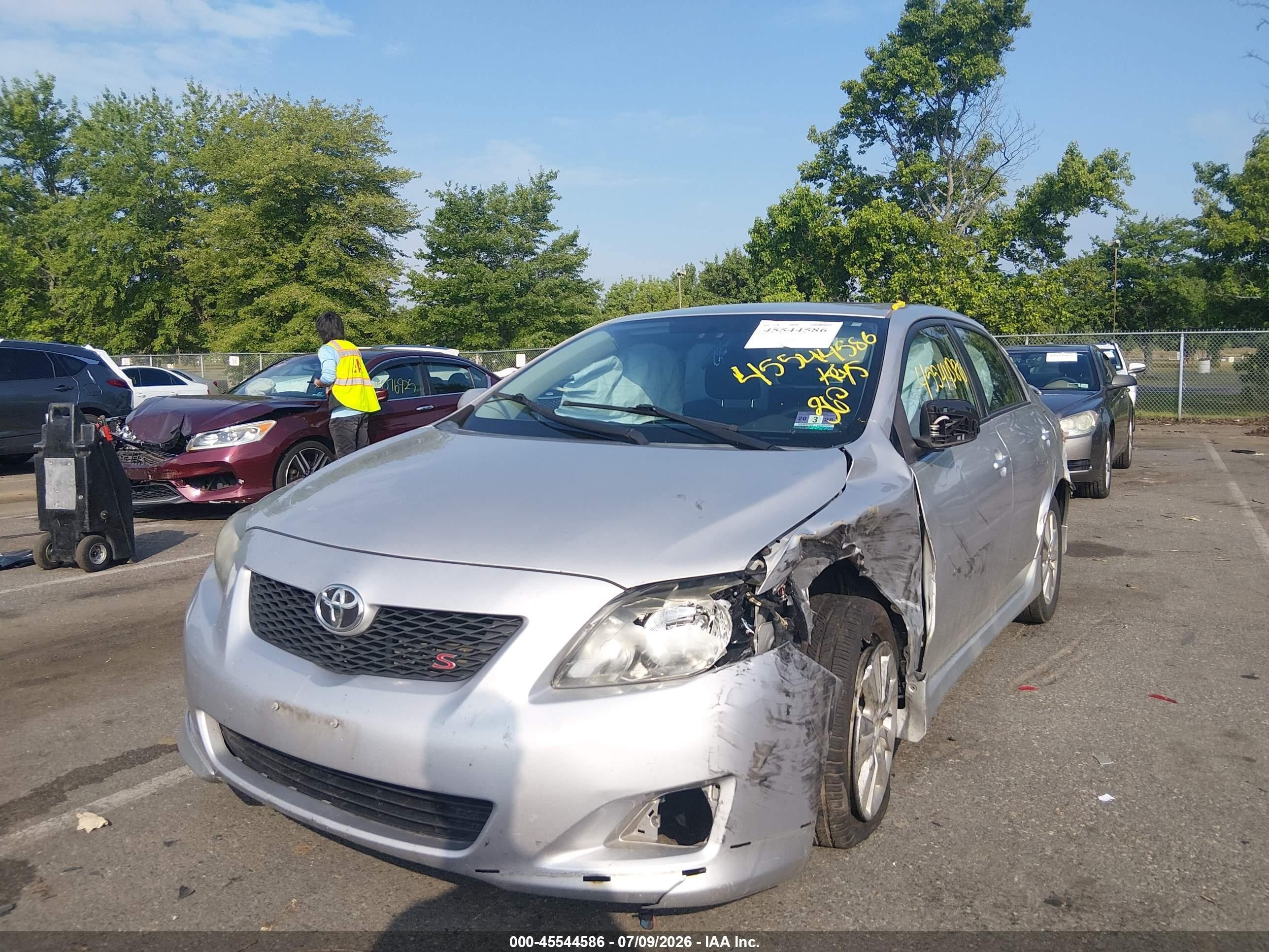 2010 Toyota Corolla S Gray vin: 2T1BU4EEXAC524837