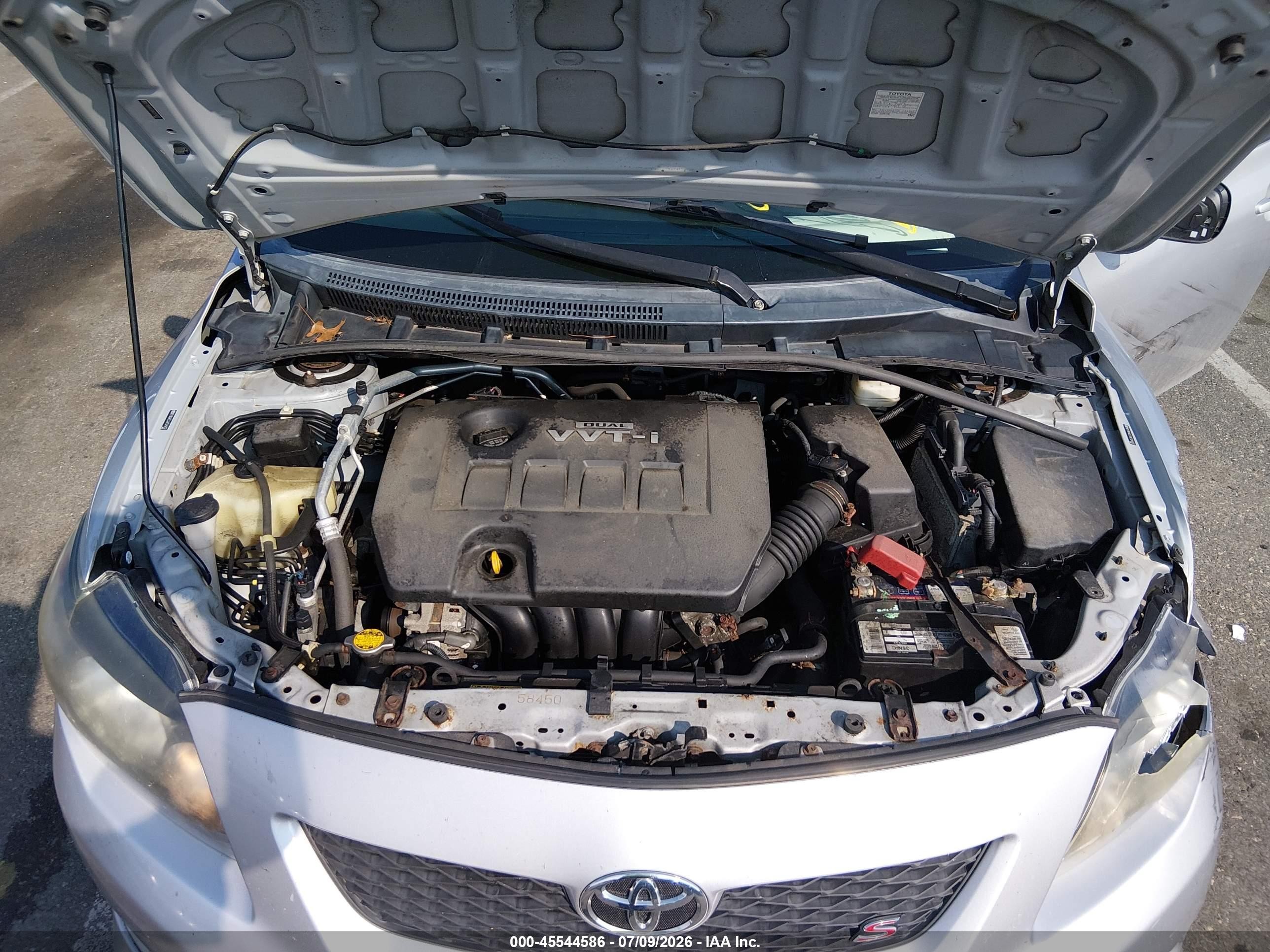 2010 Toyota Corolla S Gray vin: 2T1BU4EEXAC524837