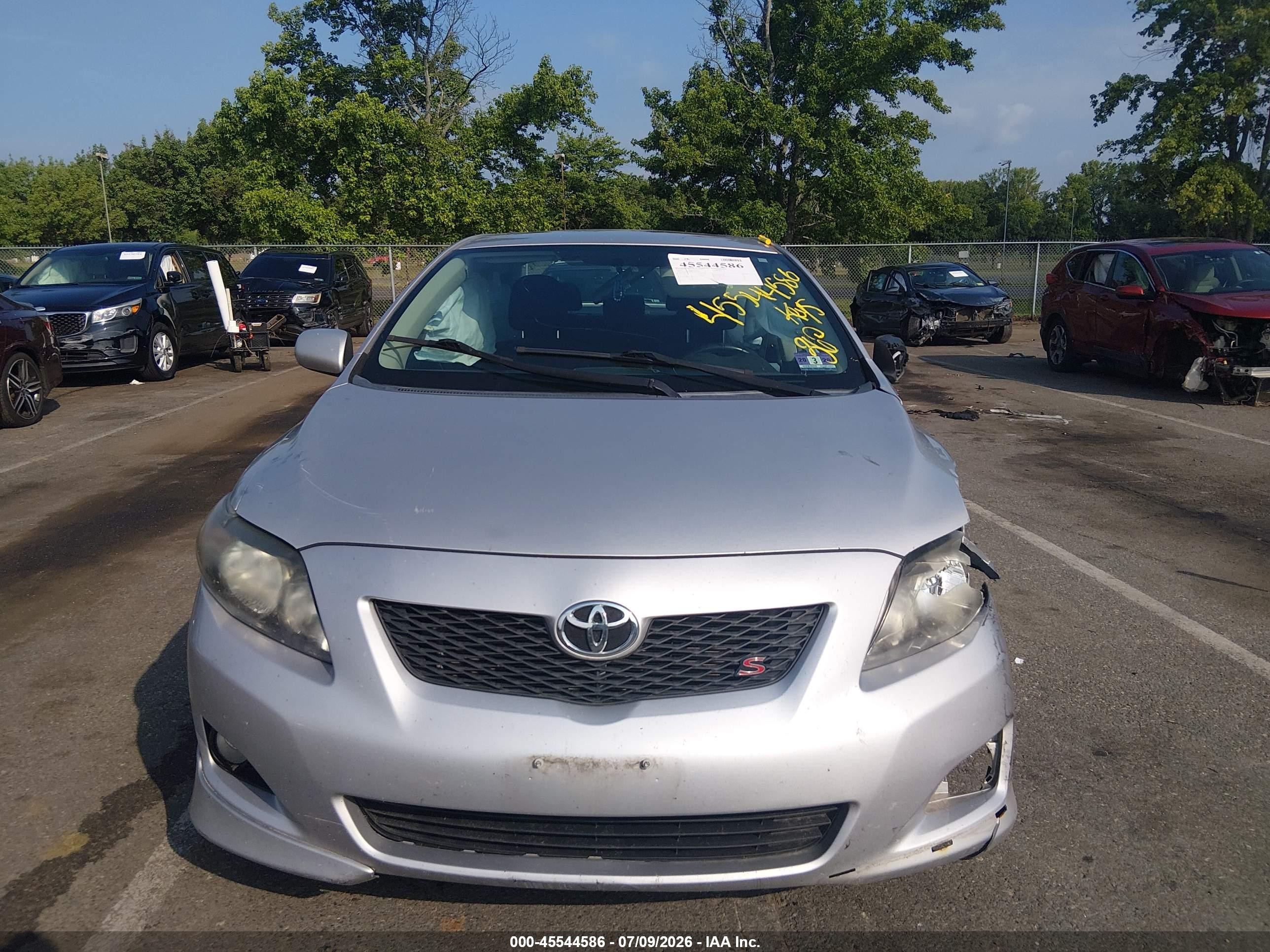 2010 Toyota Corolla S Gray vin: 2T1BU4EEXAC524837