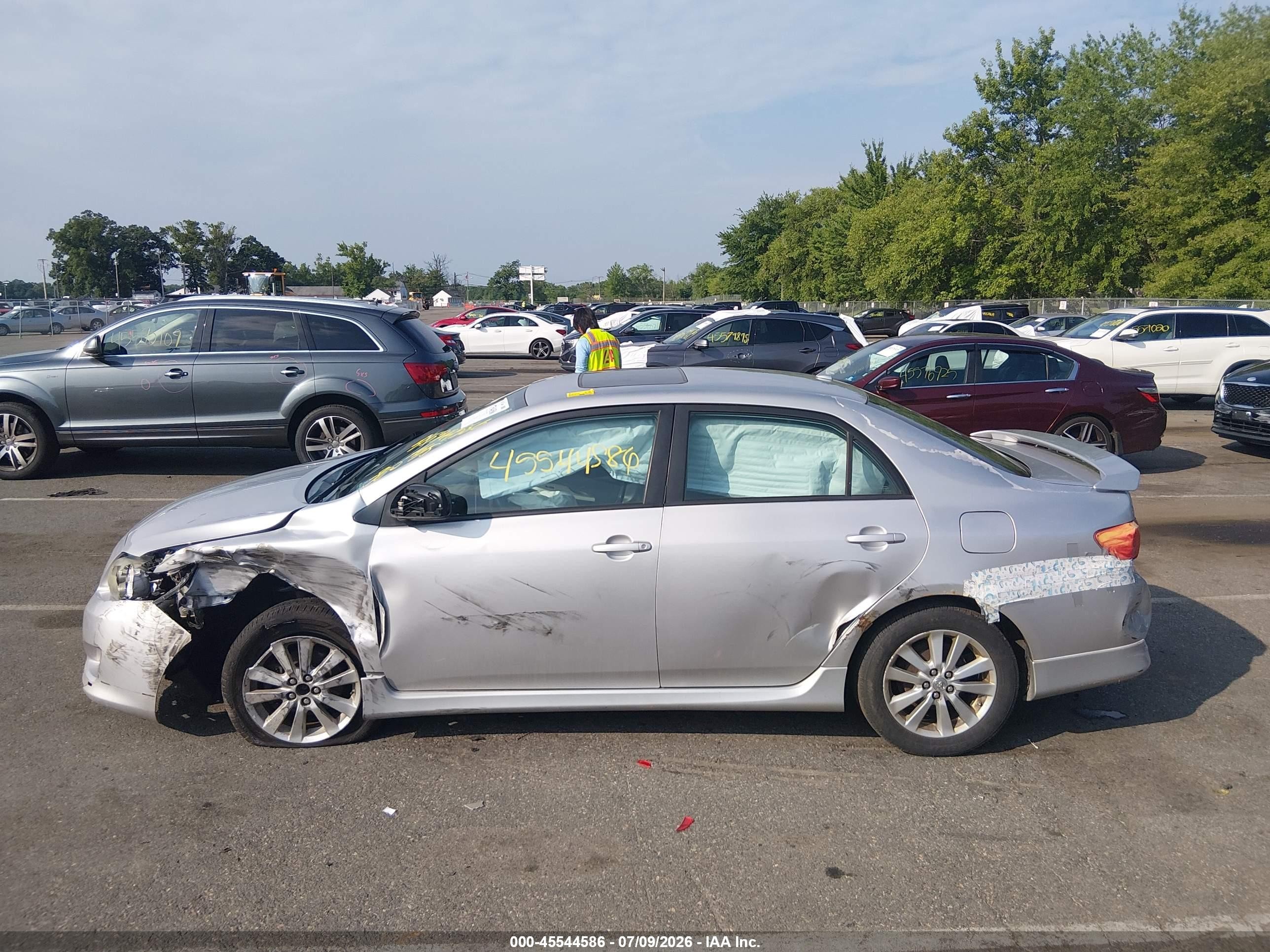 2010 Toyota Corolla S Gray vin: 2T1BU4EEXAC524837