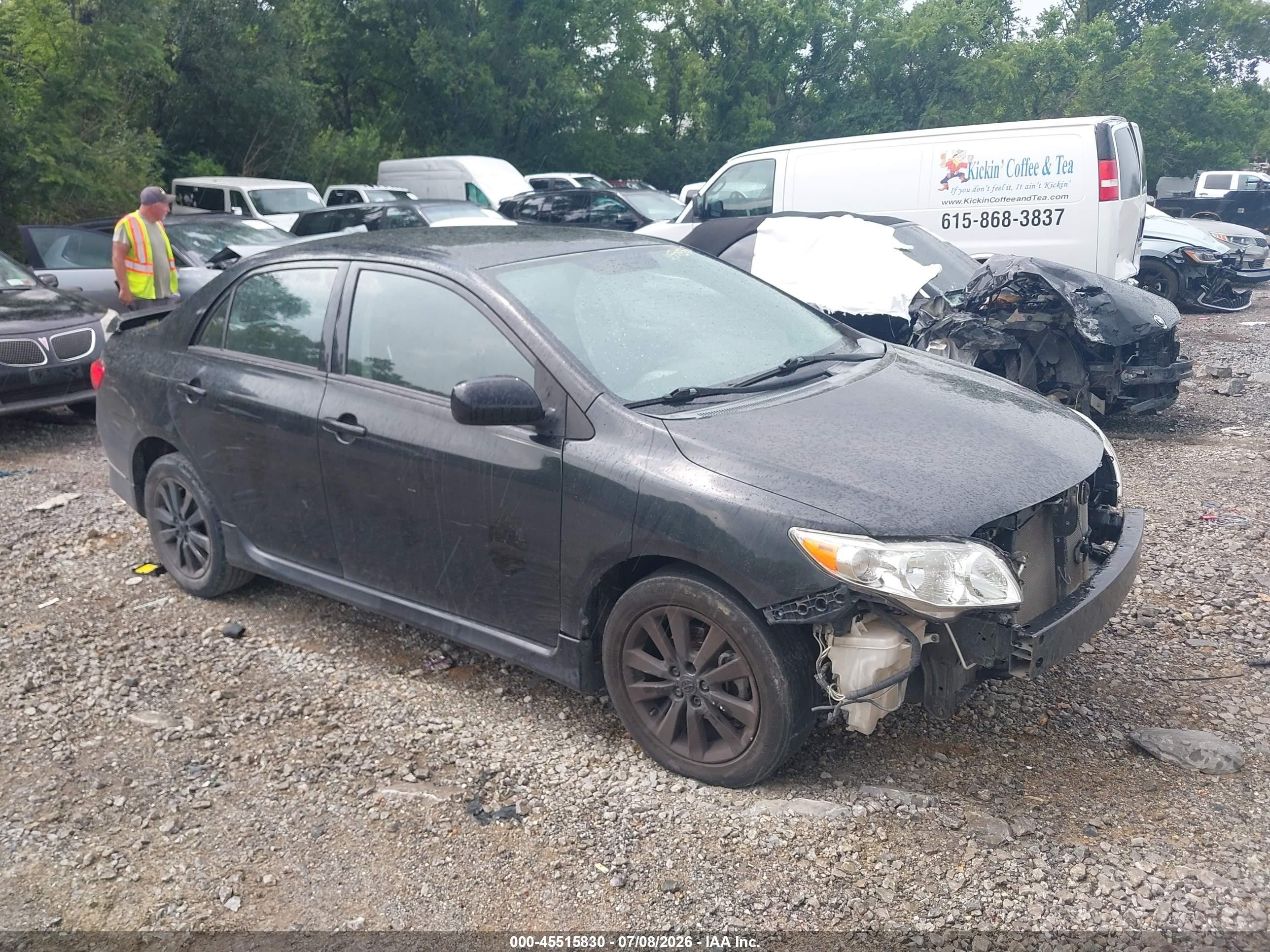 2010 Toyota Corolla S Black vin: 2T1BU4EEXAC532730