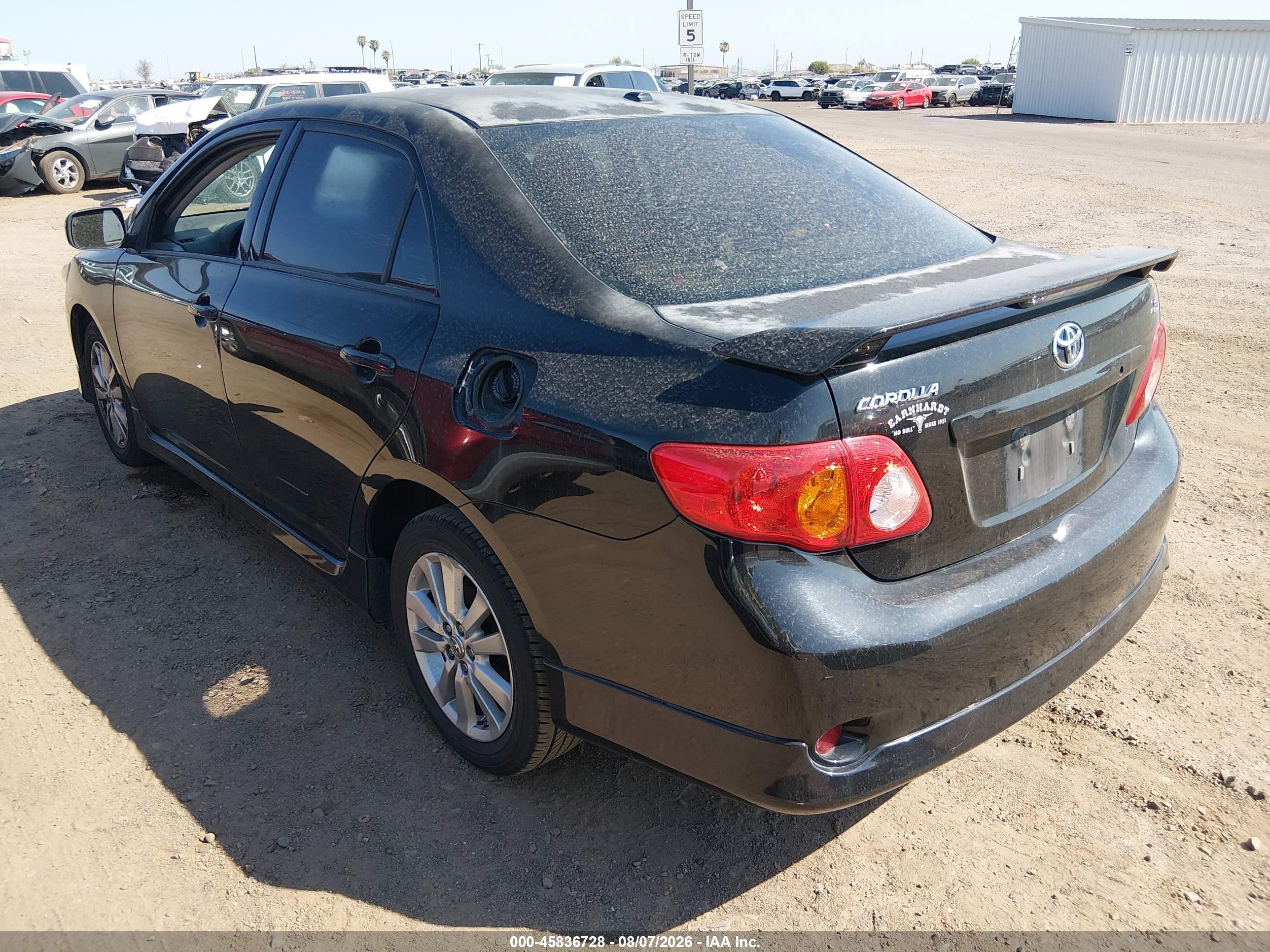 2010 Toyota Corolla S Black vin: 2T1BU4EEXAC532758