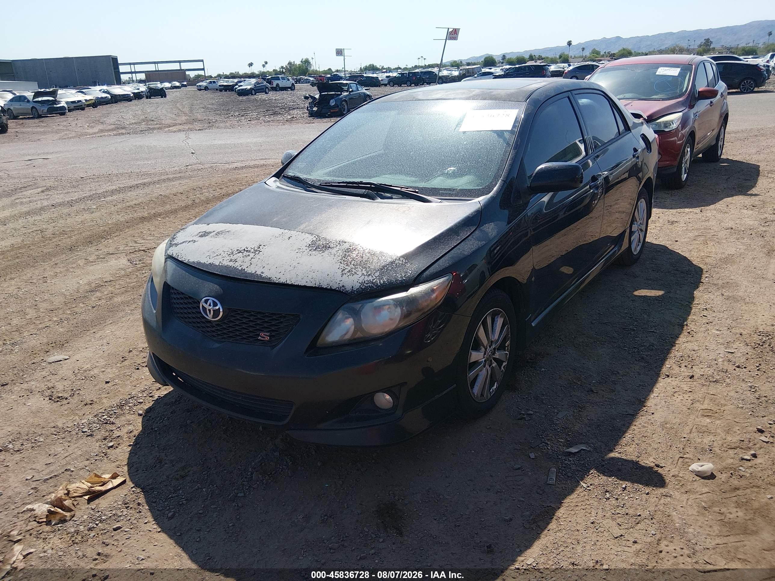 2010 Toyota Corolla S Black vin: 2T1BU4EEXAC532758