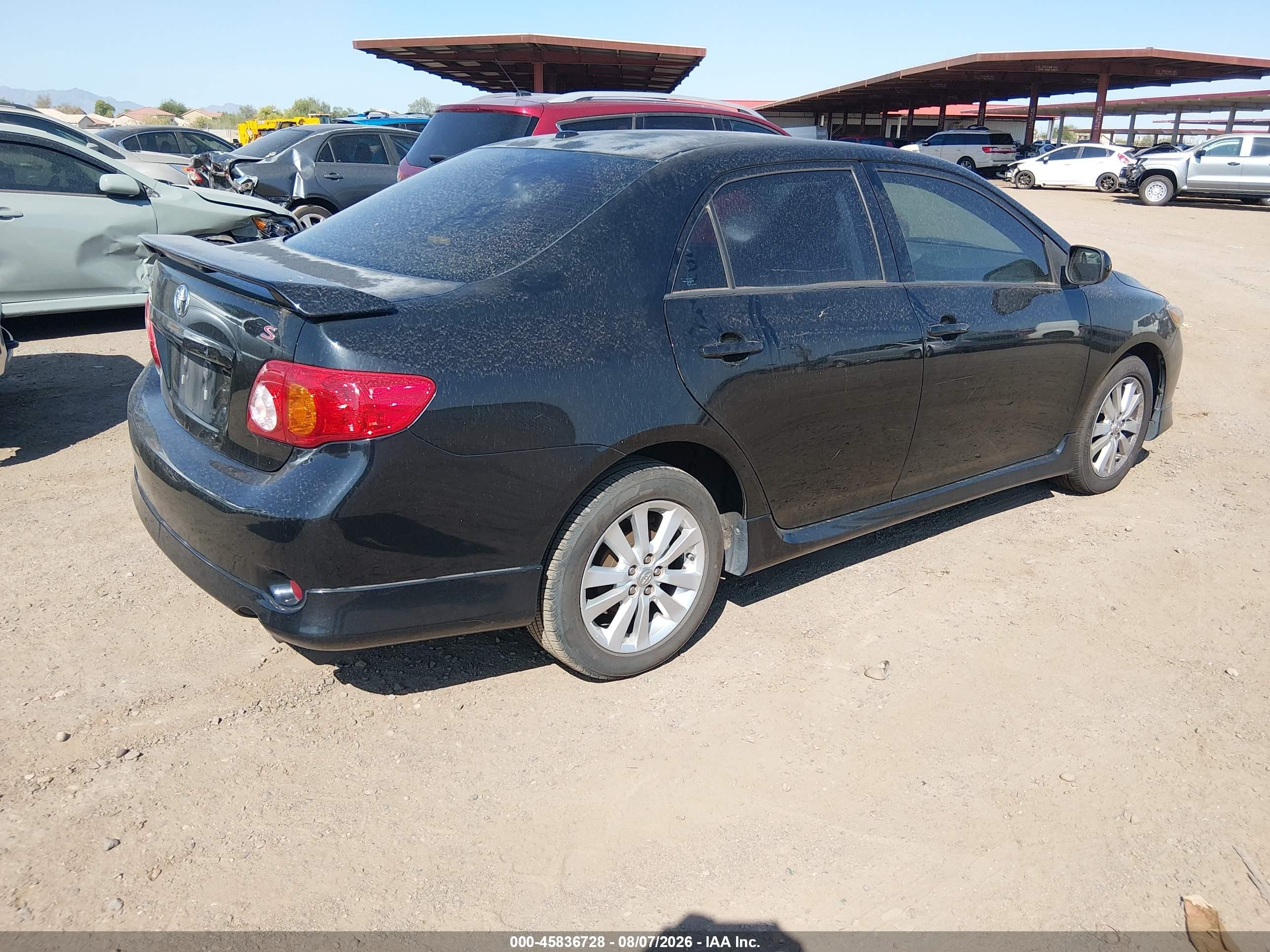 2010 Toyota Corolla S Black vin: 2T1BU4EEXAC532758