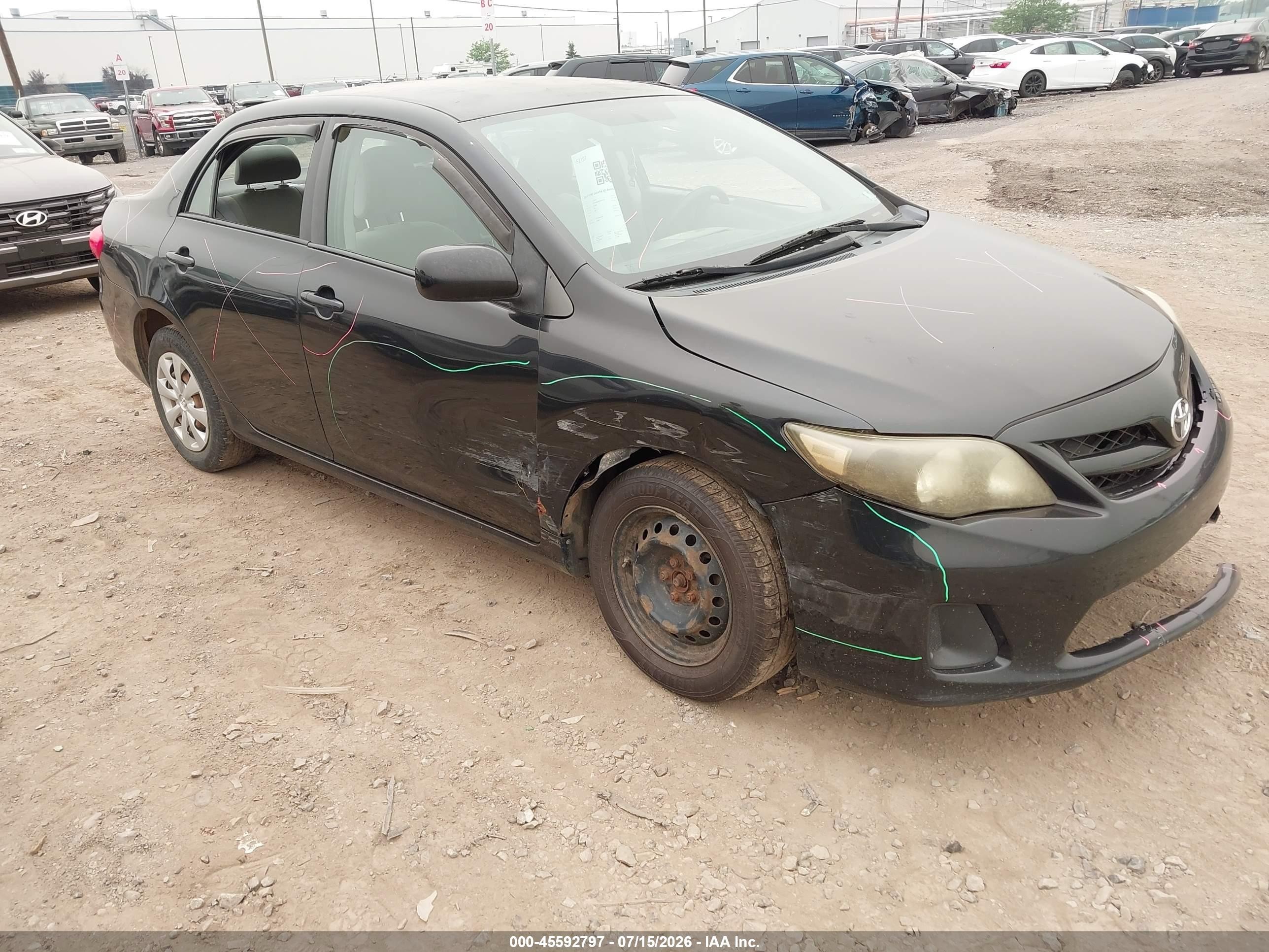 2011 Toyota Corolla Le Черный vin: 2T1BU4EEXBC561212
