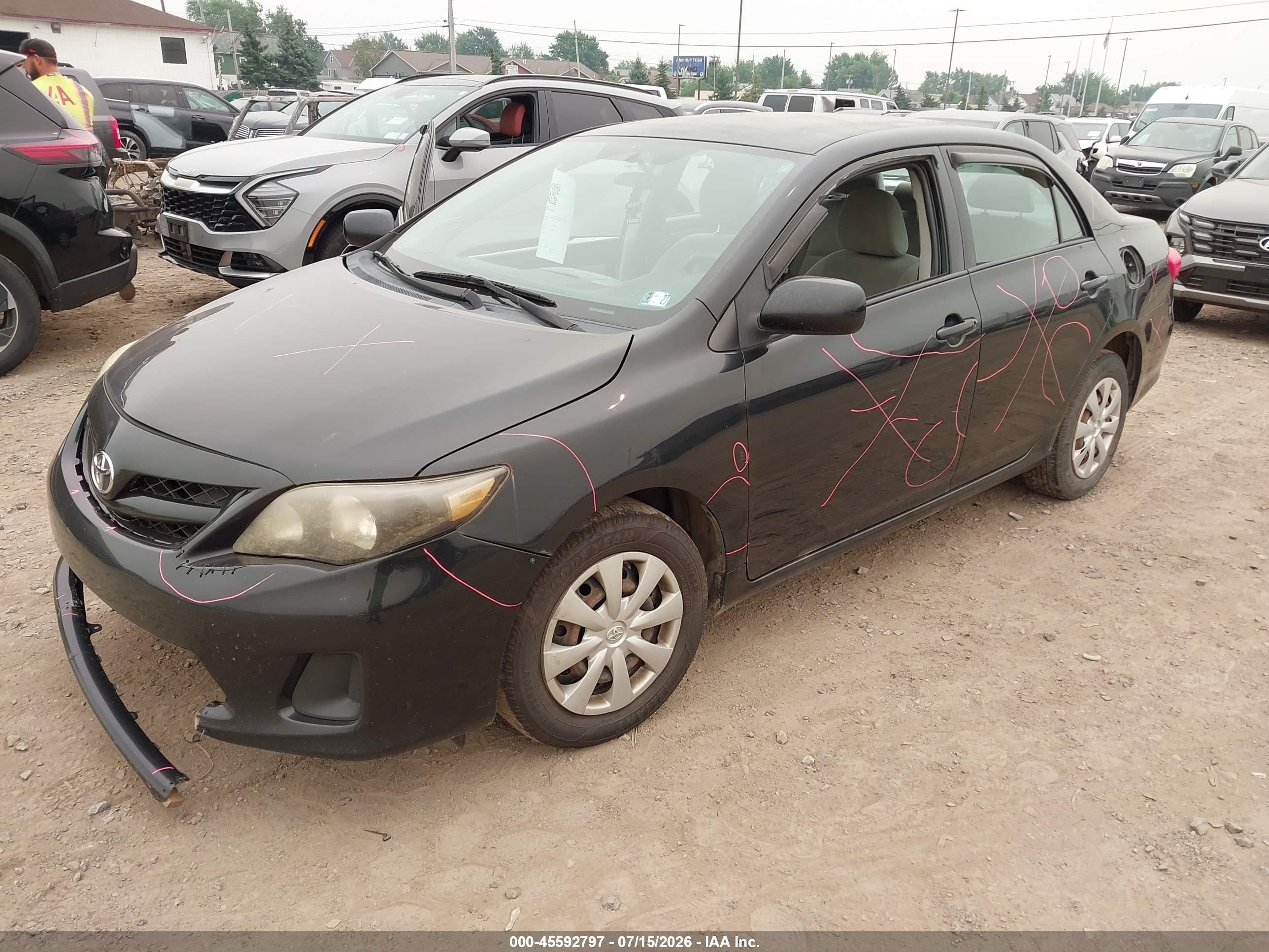 2011 Toyota Corolla Le Черный vin: 2T1BU4EEXBC561212