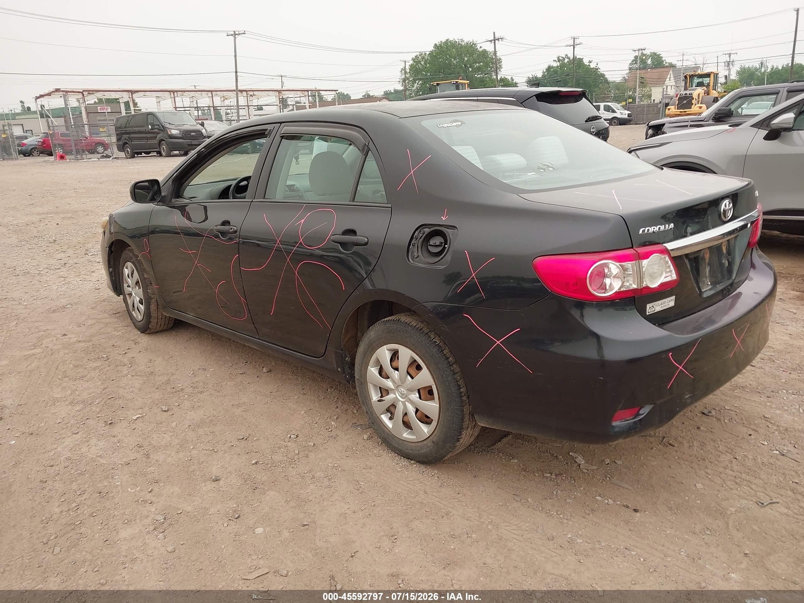 2011 Toyota Corolla Le Черный vin: 2T1BU4EEXBC561212