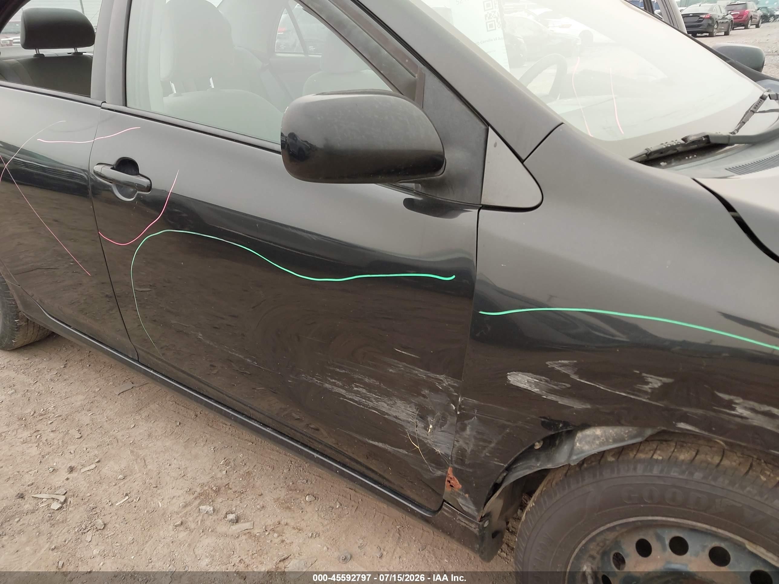 2011 Toyota Corolla Le Черный vin: 2T1BU4EEXBC561212