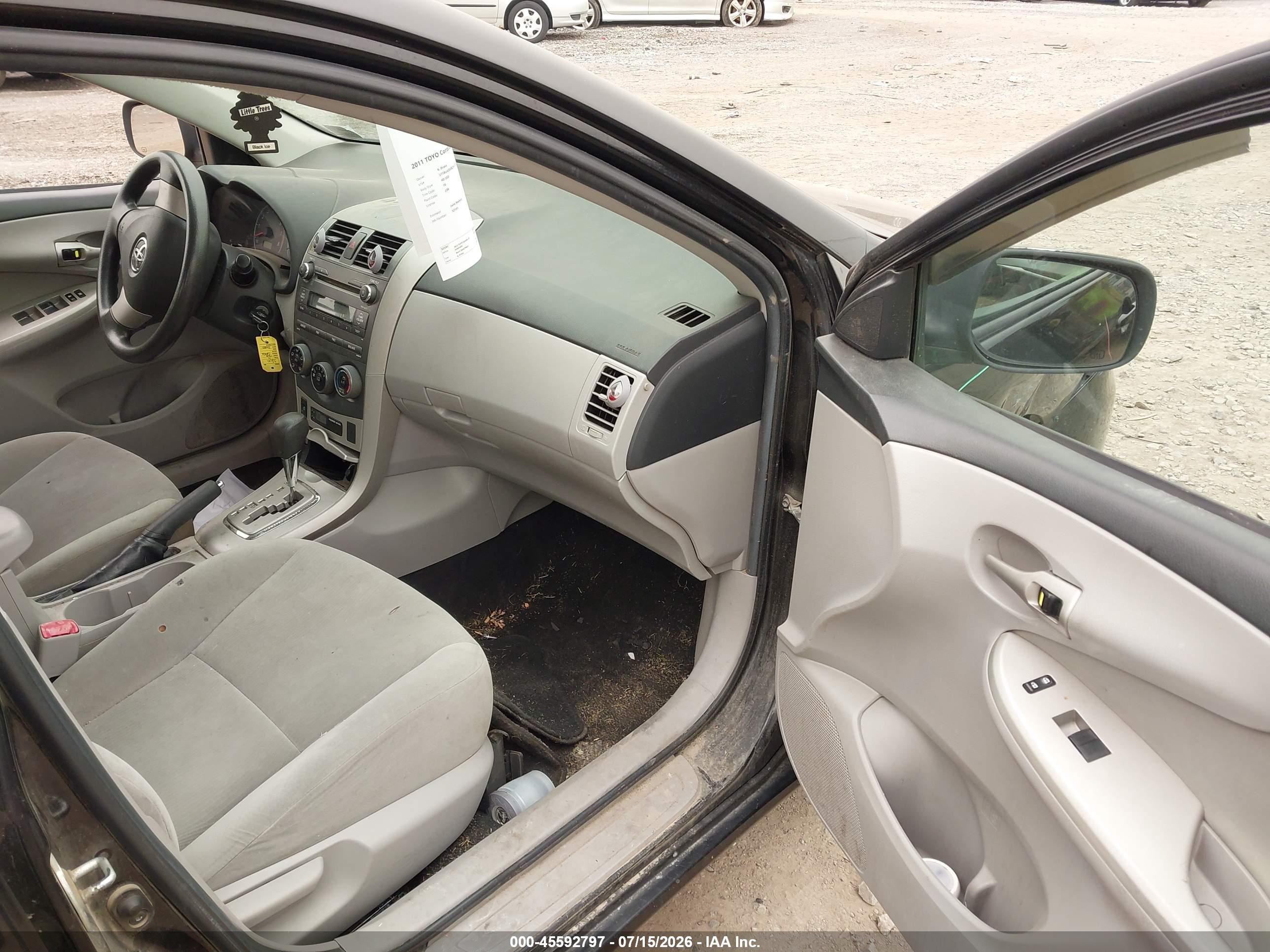 2011 Toyota Corolla Le Черный vin: 2T1BU4EEXBC561212