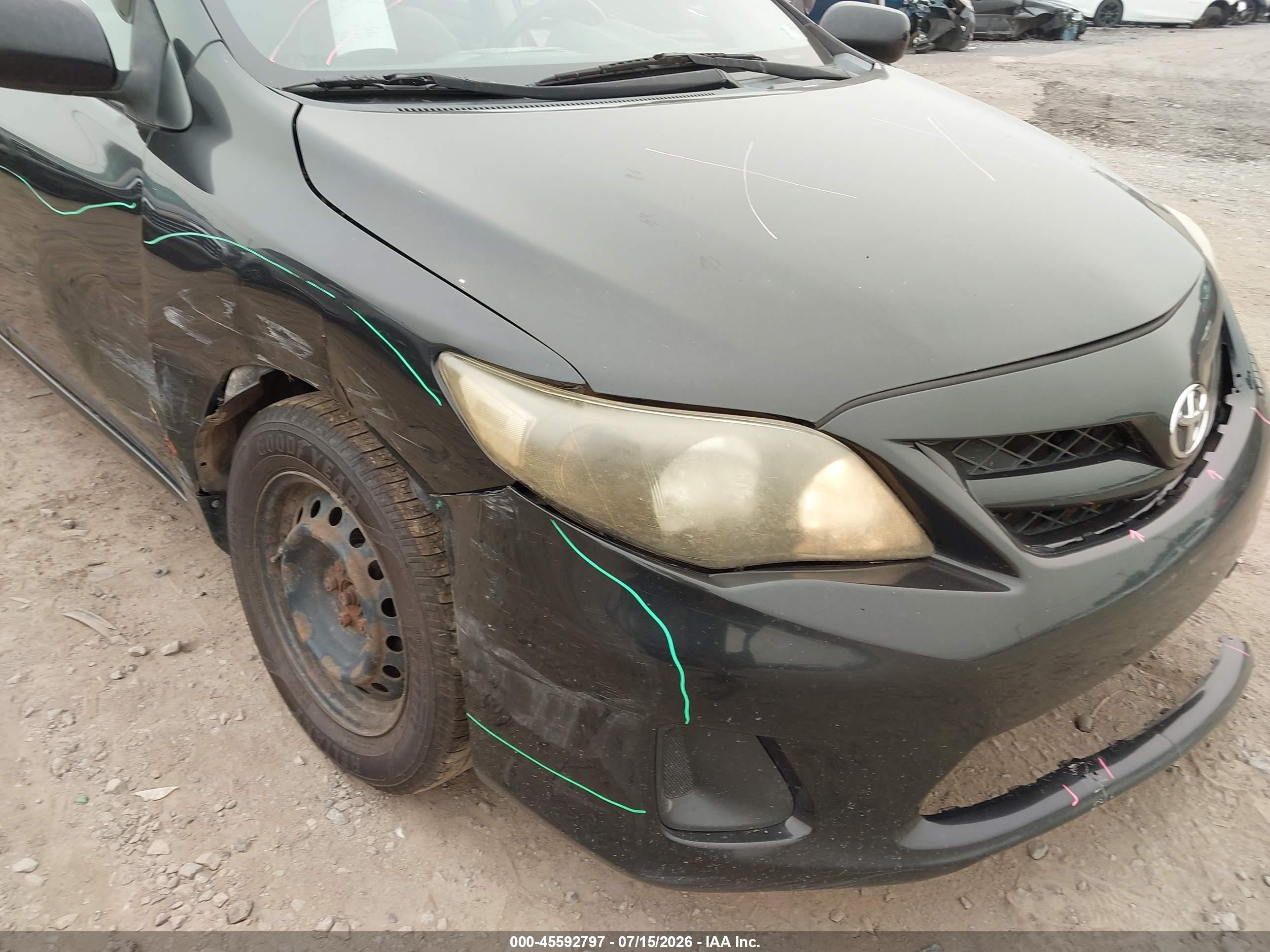 2011 Toyota Corolla Le Черный vin: 2T1BU4EEXBC561212