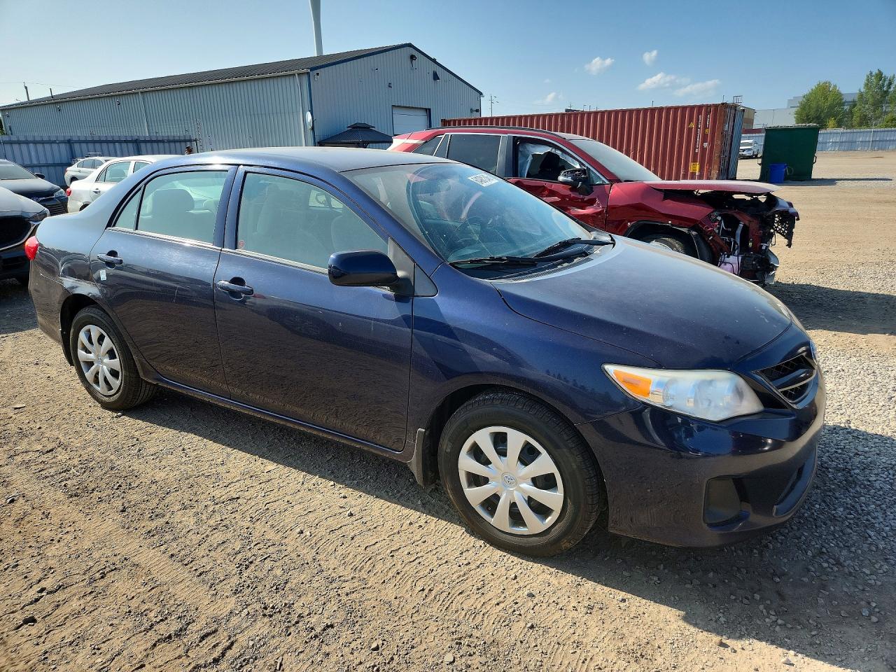 2011 Toyota Corolla Base Blue vin: 2T1BU4EEXBC581301