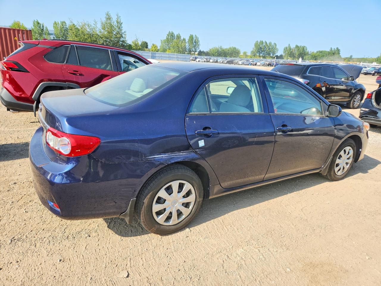 2011 Toyota Corolla Base Blue vin: 2T1BU4EEXBC581301