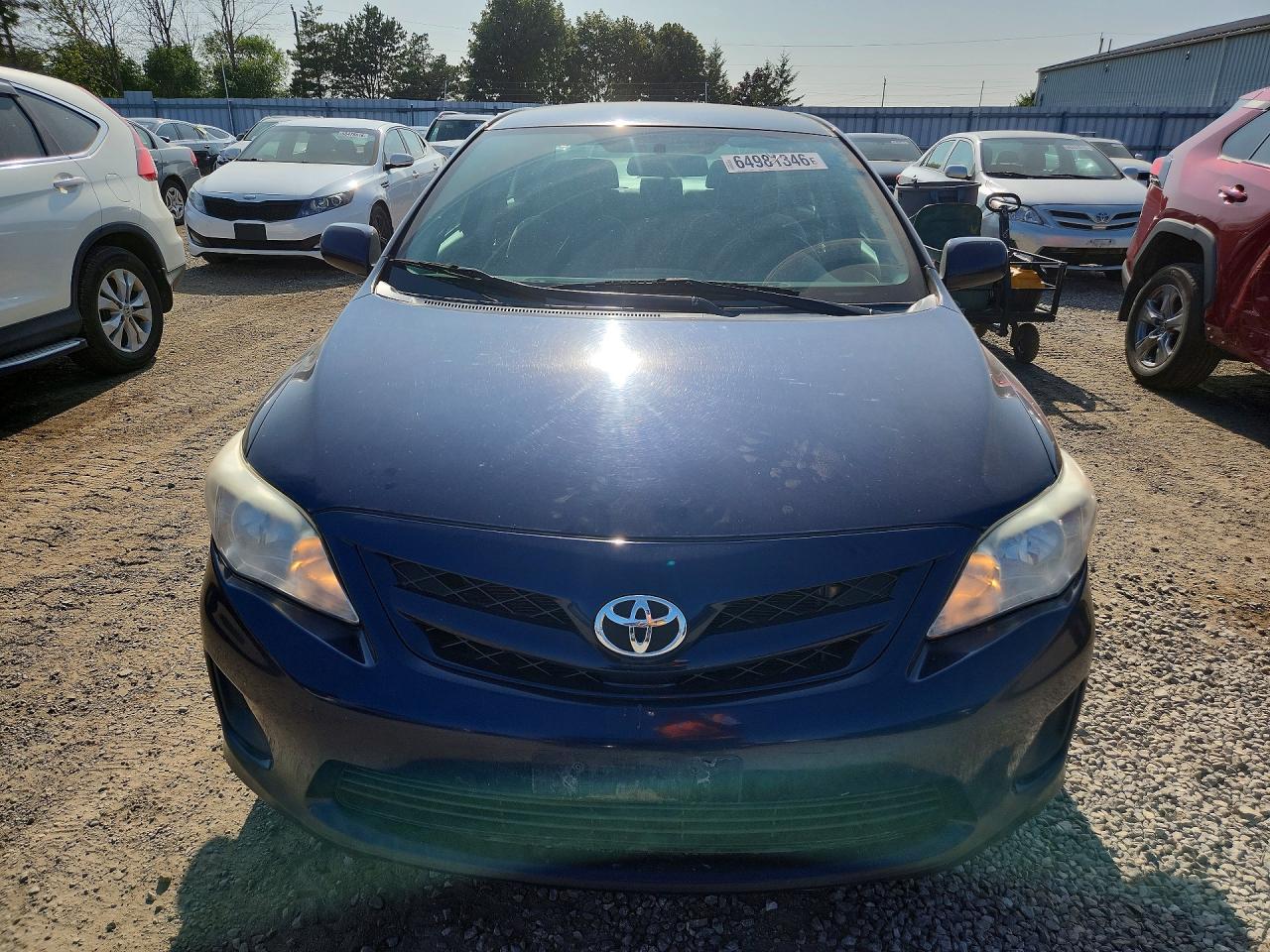 2011 Toyota Corolla Base Blue vin: 2T1BU4EEXBC581301