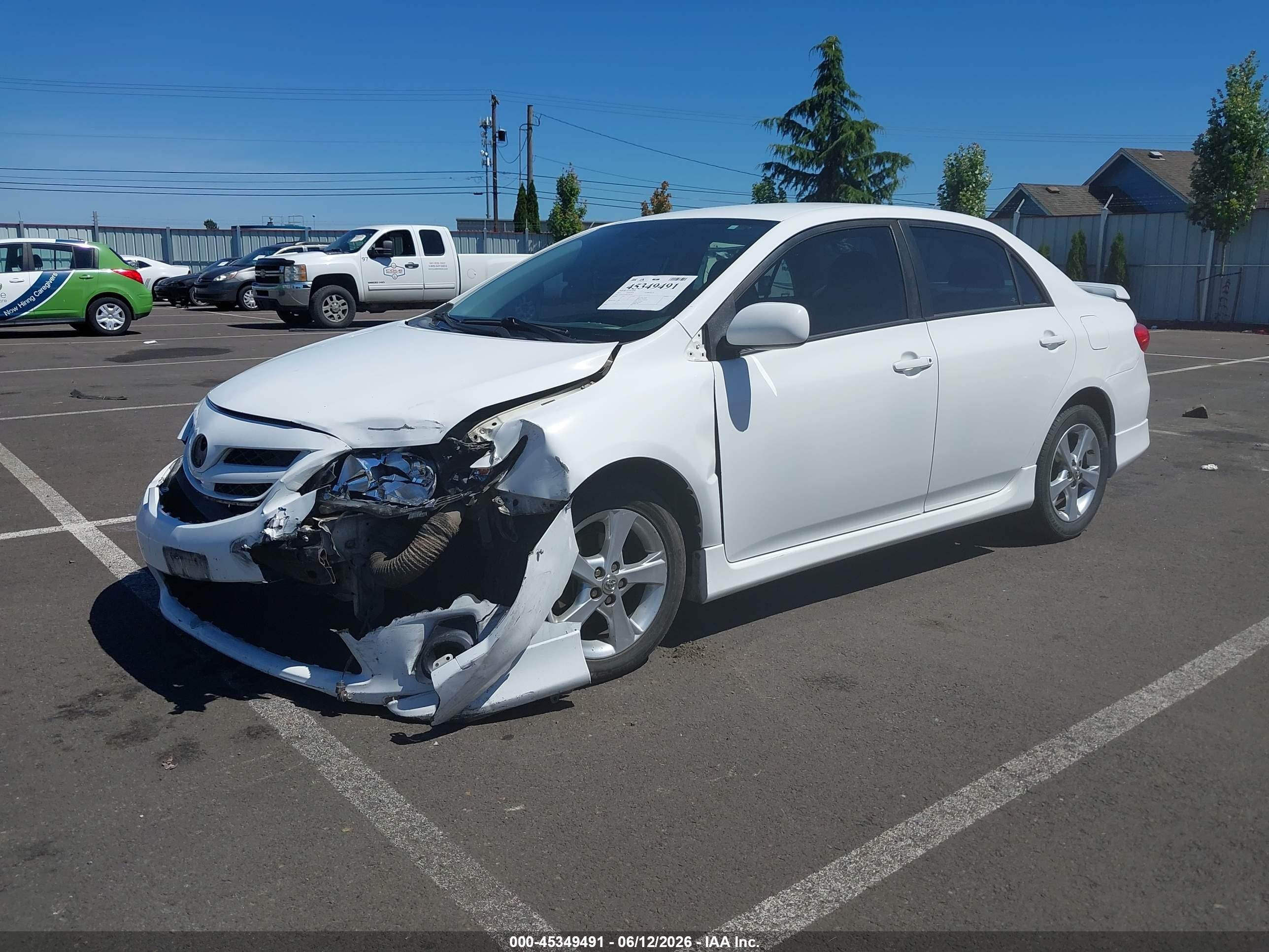 2011 Toyota Corolla S White vin: 2T1BU4EEXBC587759
