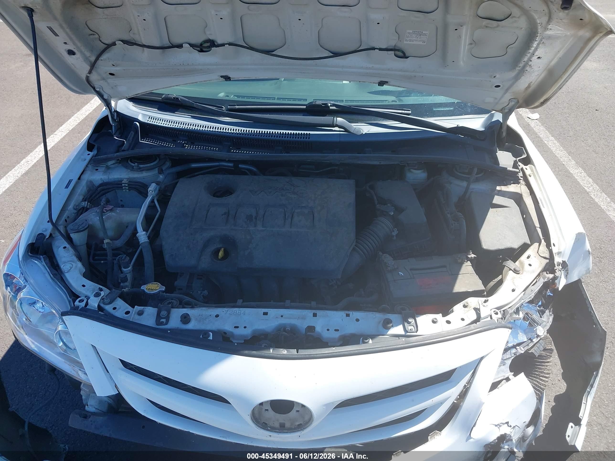 2011 Toyota Corolla S White vin: 2T1BU4EEXBC587759