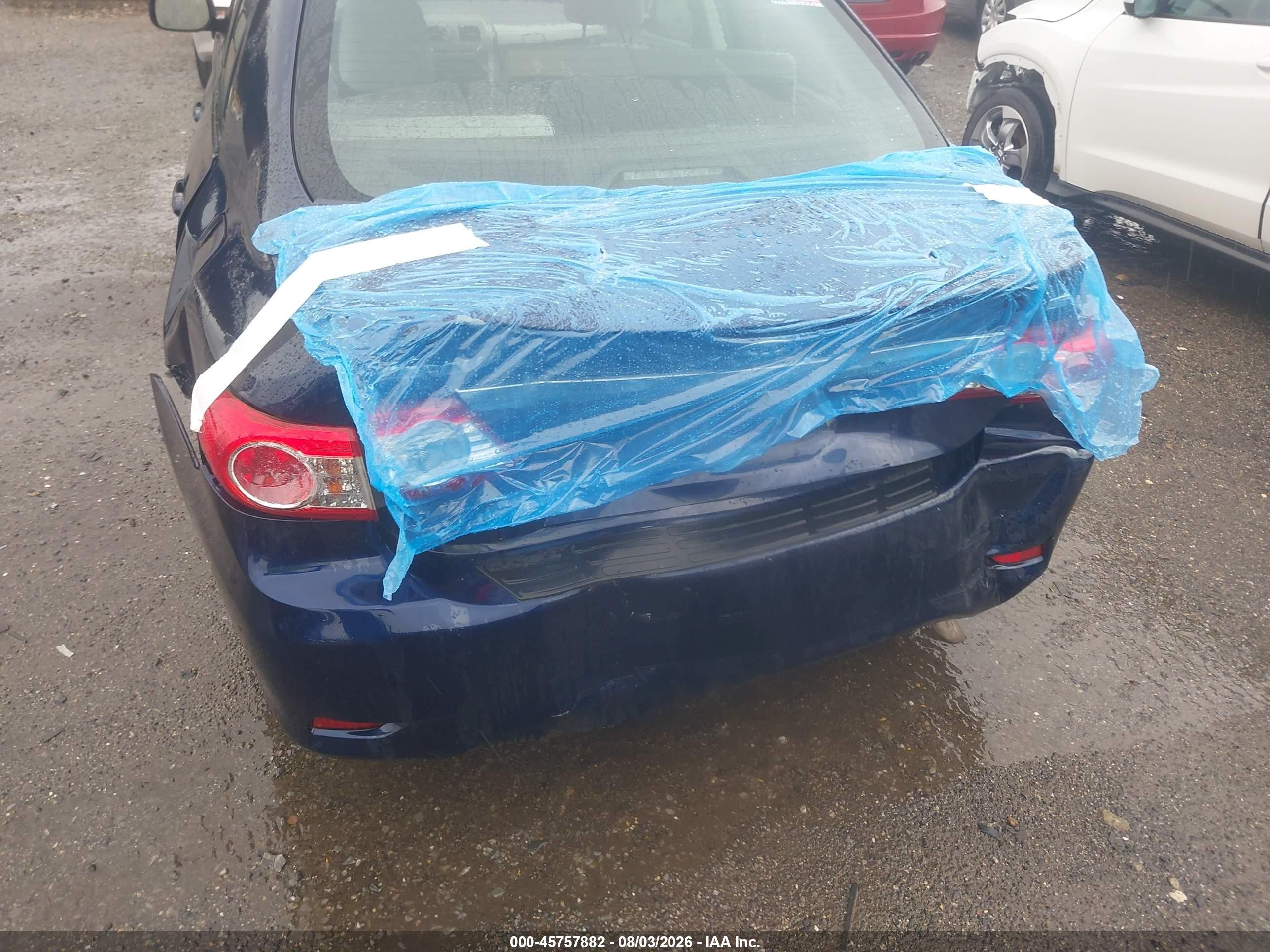 2011 Toyota Corolla Le Blue vin: 2T1BU4EEXBC590676