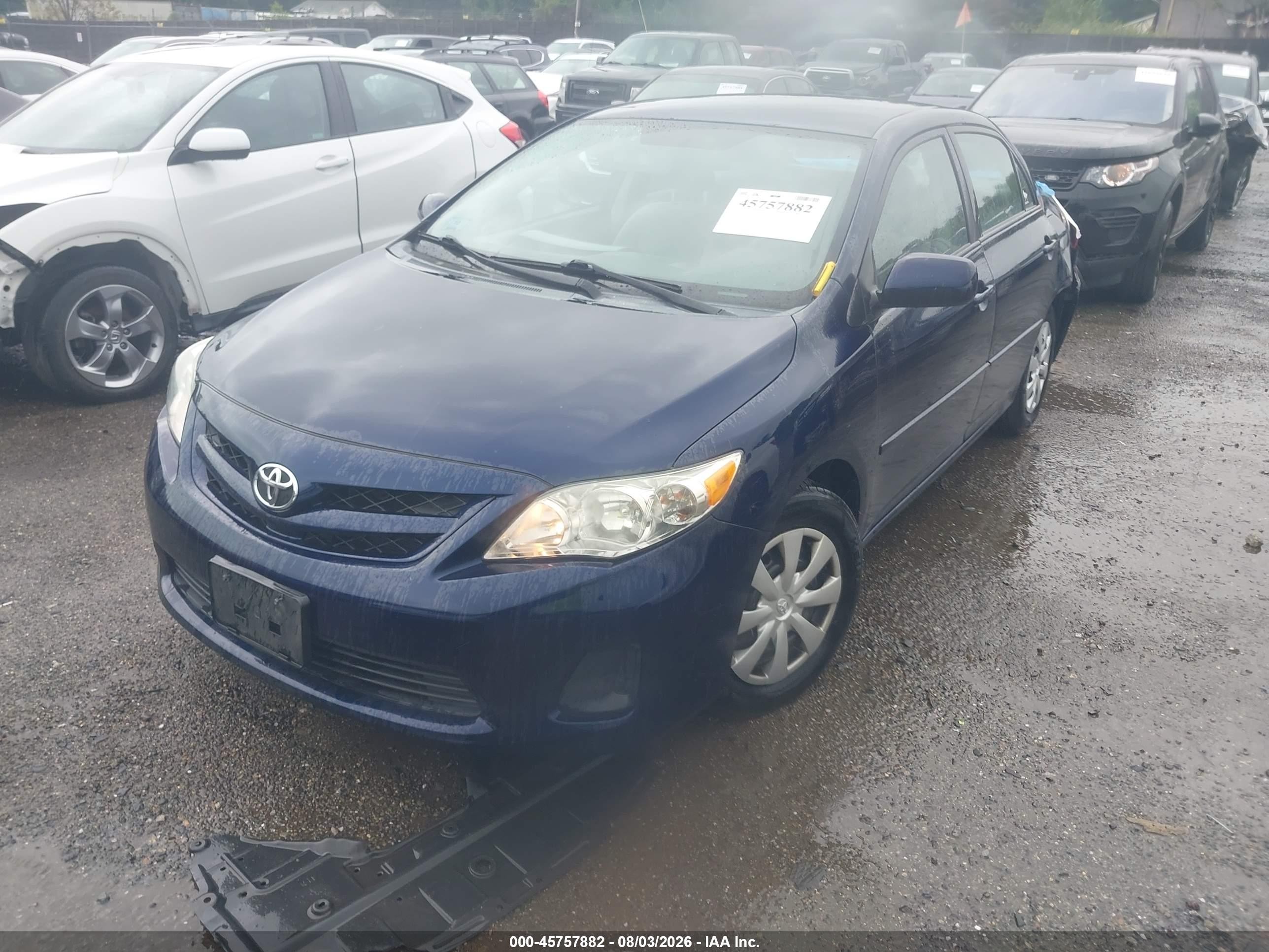 2011 Toyota Corolla Le Blue vin: 2T1BU4EEXBC590676