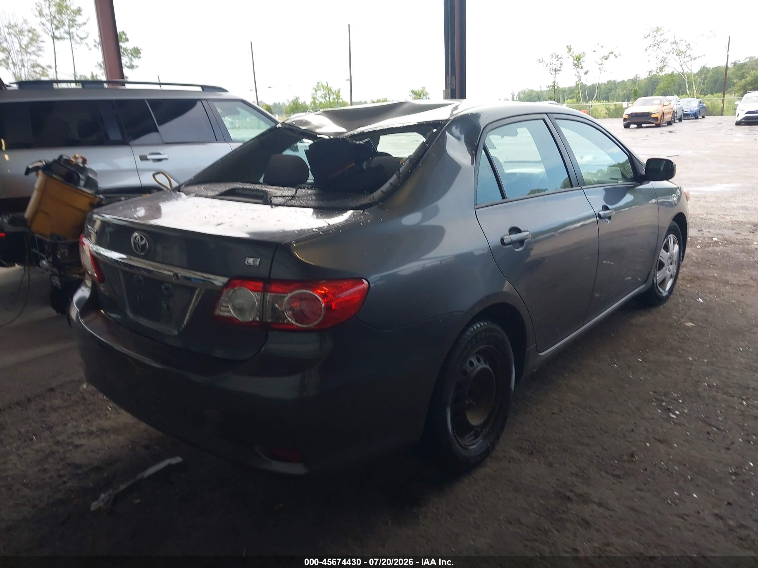 2011 Toyota Corolla Le Gray vin: 2T1BU4EEXBC599894