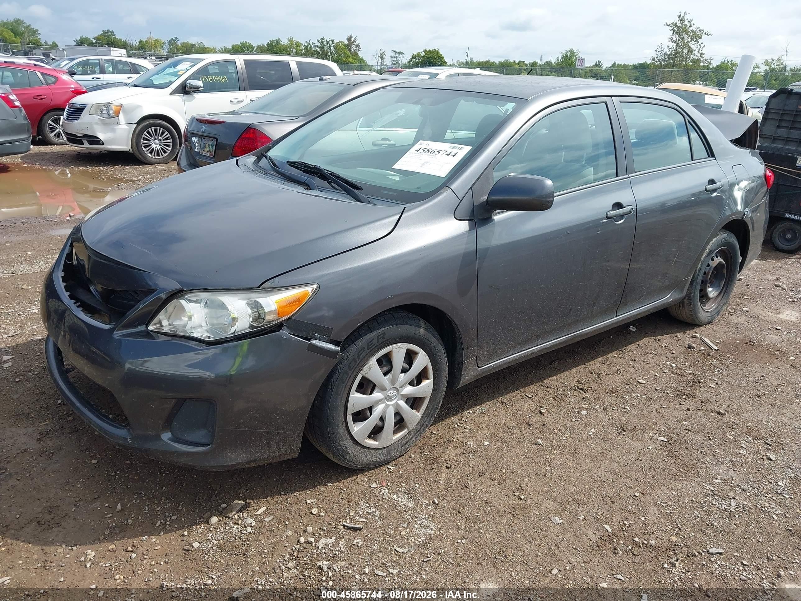 2011 Toyota Corolla Le Gray vin: 2T1BU4EEXBC602194