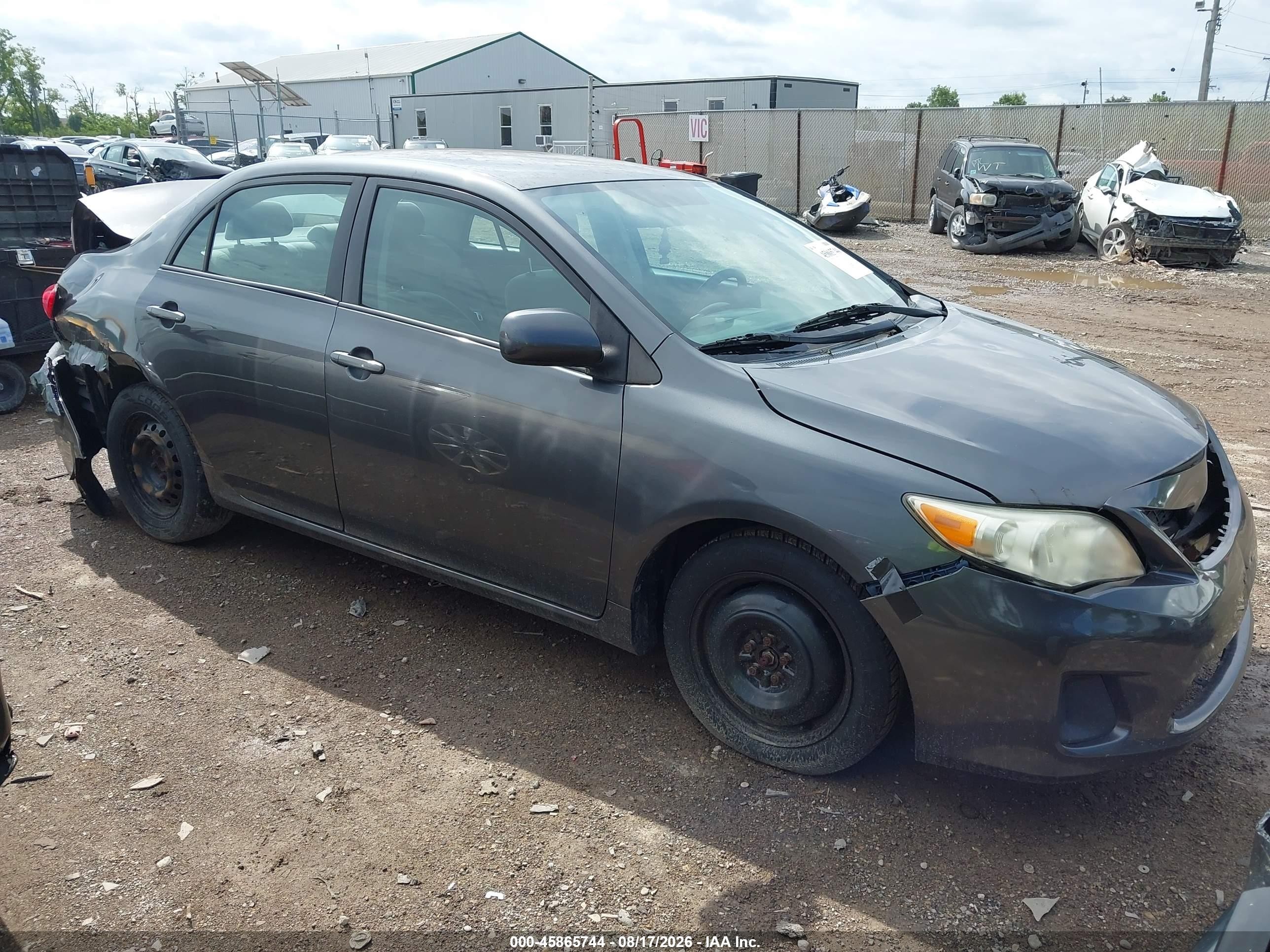 2011 Toyota Corolla Le Gray vin: 2T1BU4EEXBC602194