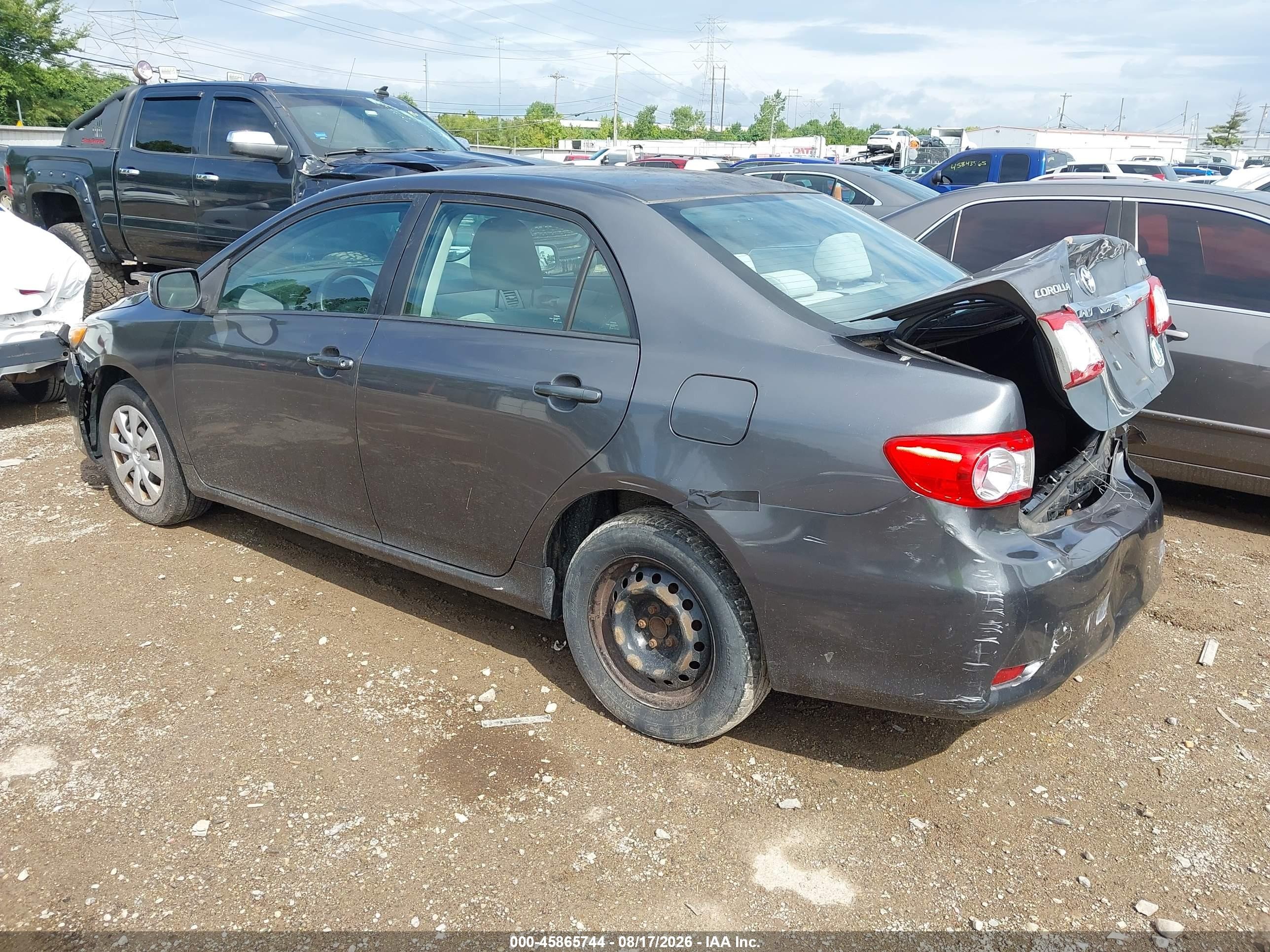 2011 Toyota Corolla Le Gray vin: 2T1BU4EEXBC602194