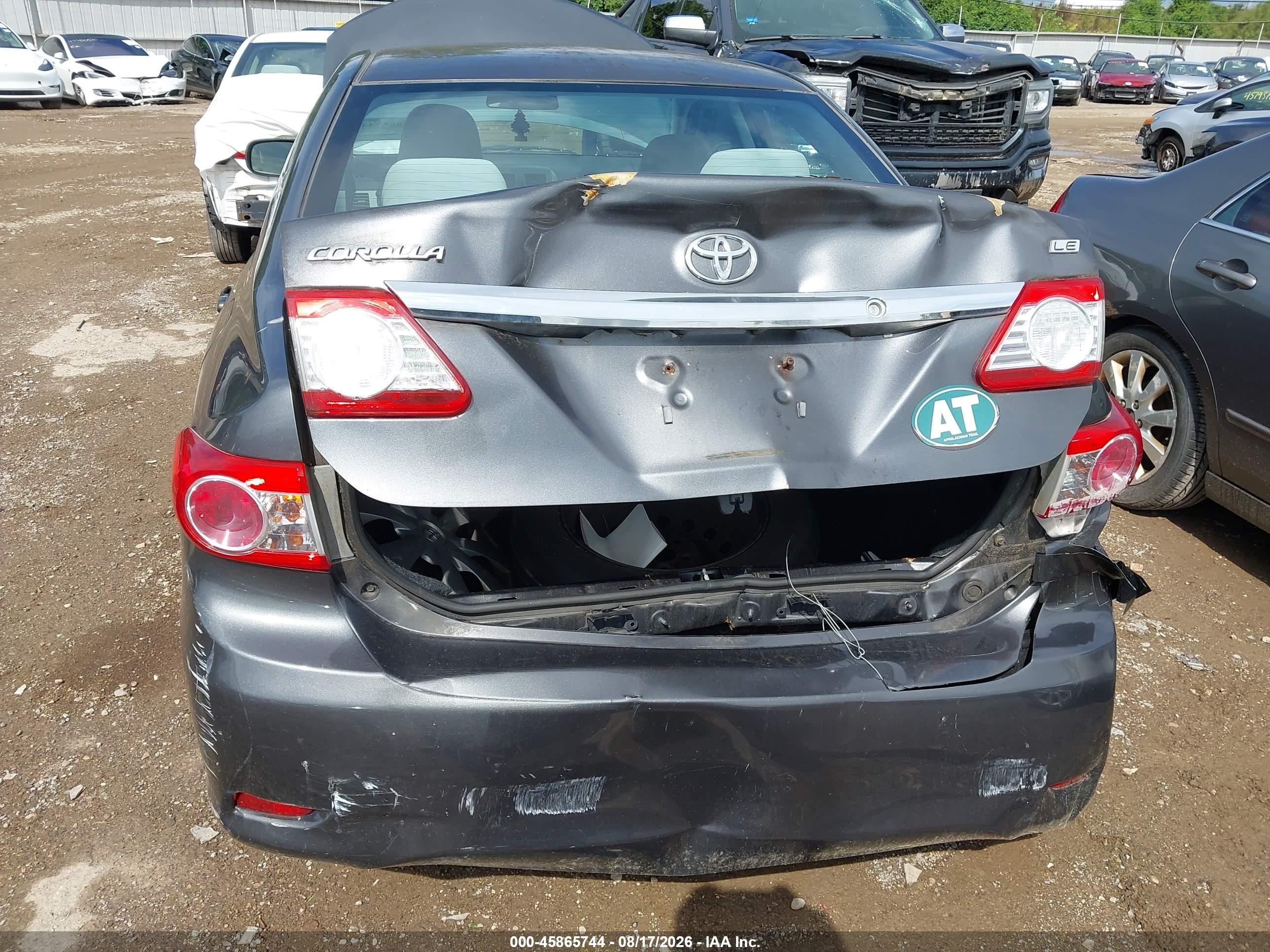 2011 Toyota Corolla Le Gray vin: 2T1BU4EEXBC602194