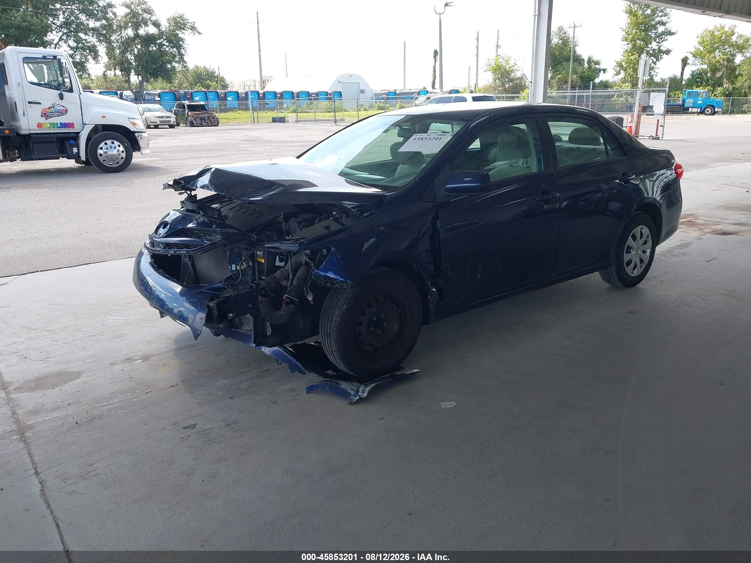 2011 Toyota Corolla Le Dark Blue vin: 2T1BU4EEXBC606939