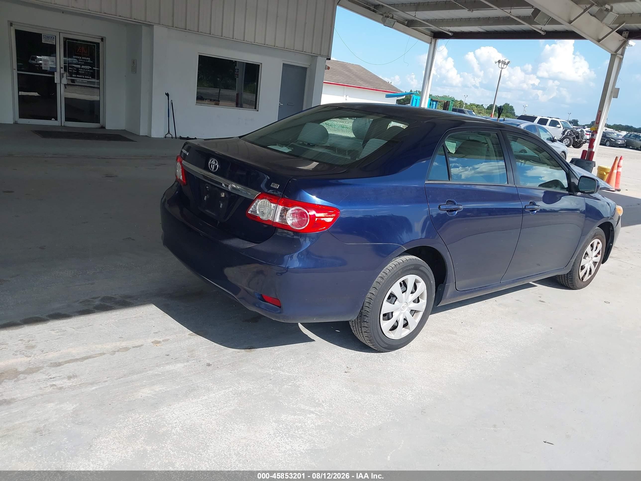 2011 Toyota Corolla Le Dark Blue vin: 2T1BU4EEXBC606939