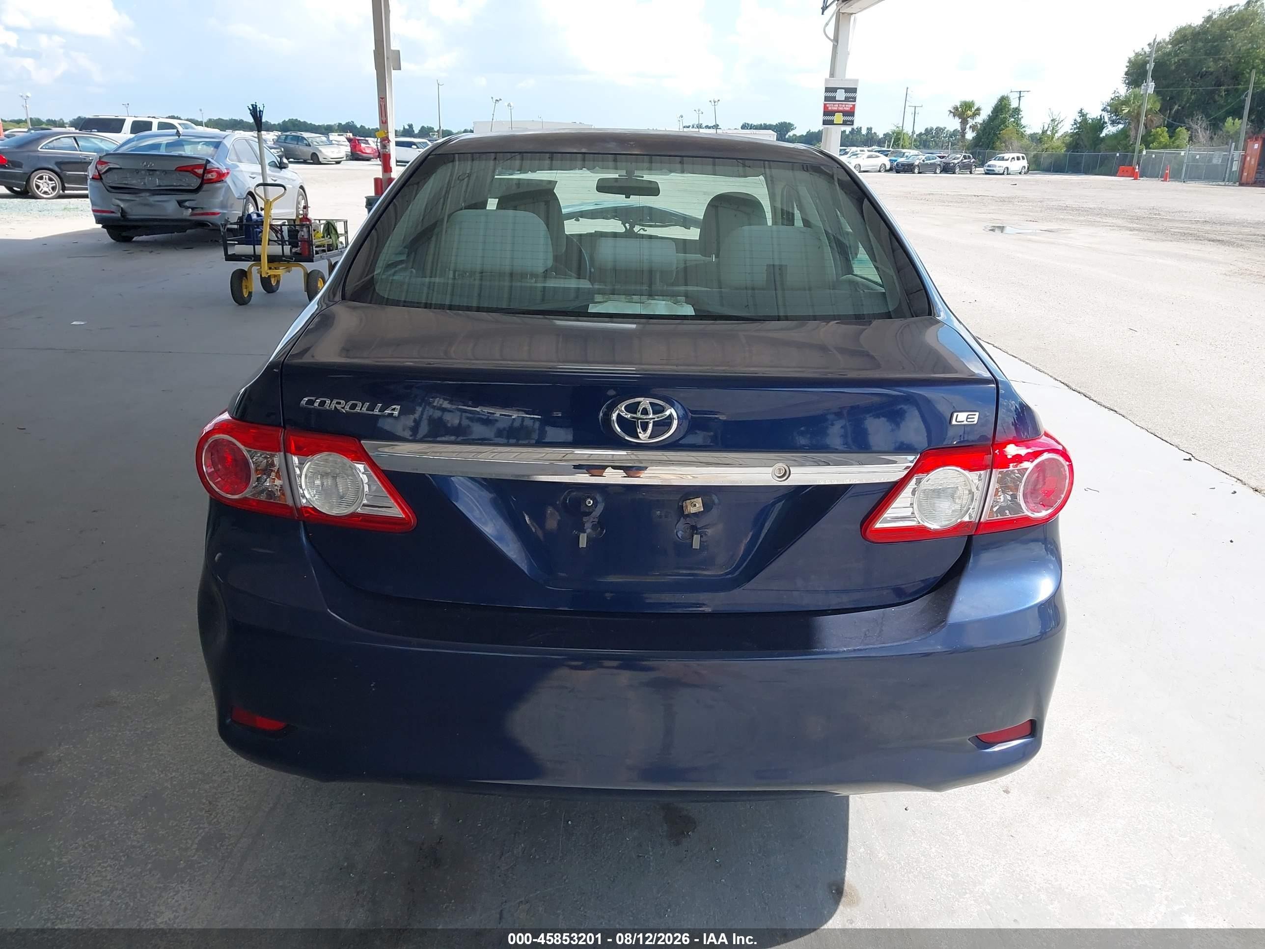 2011 Toyota Corolla Le Dark Blue vin: 2T1BU4EEXBC606939