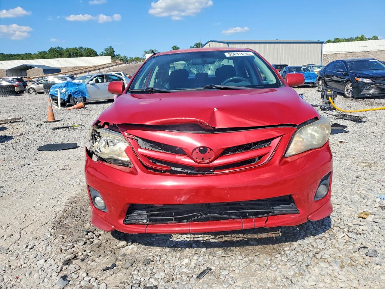 2011 Toyota Corolla S Red vin: 2T1BU4EEXBC620422